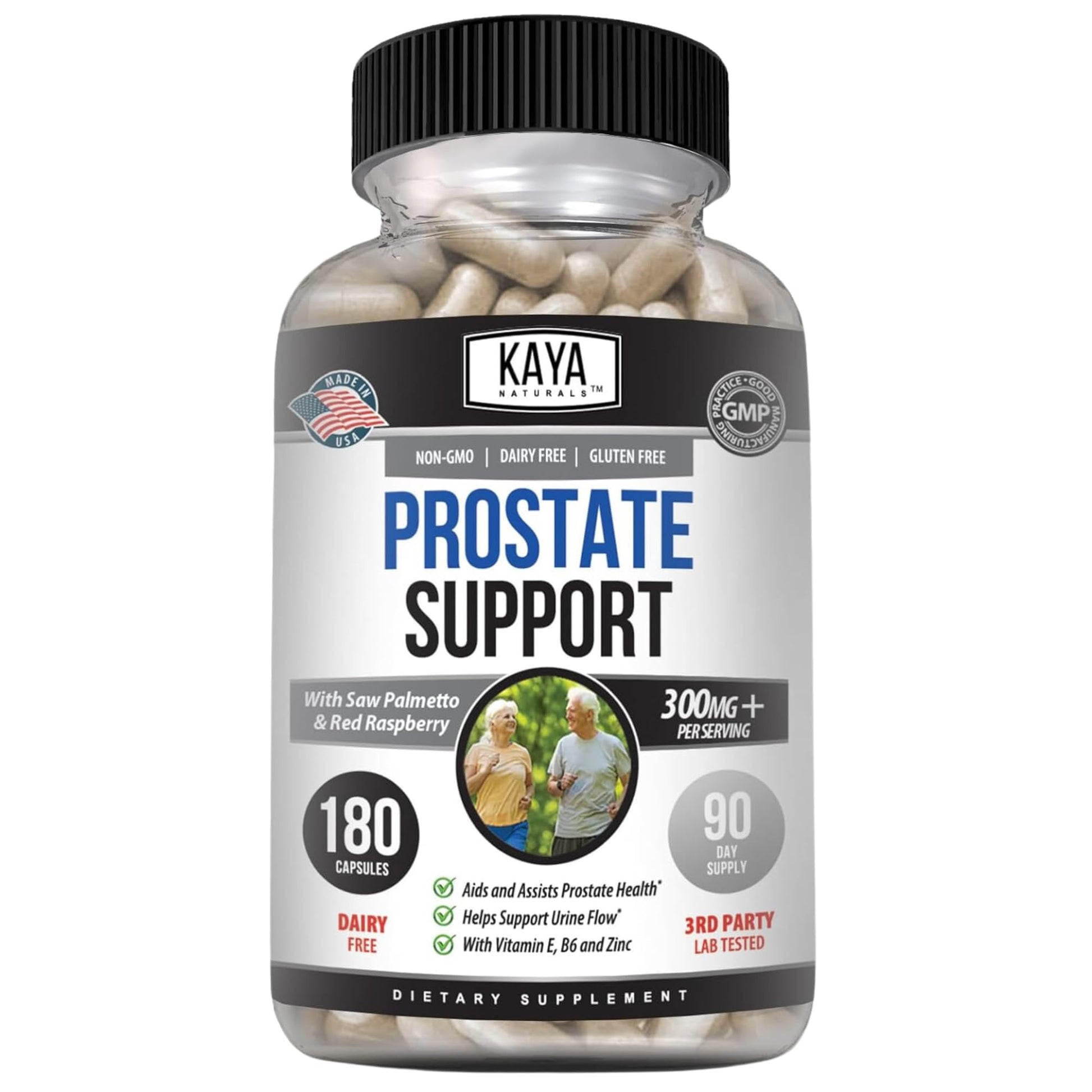 Kaya Naturals Prostate Support Capsules, 180 Count