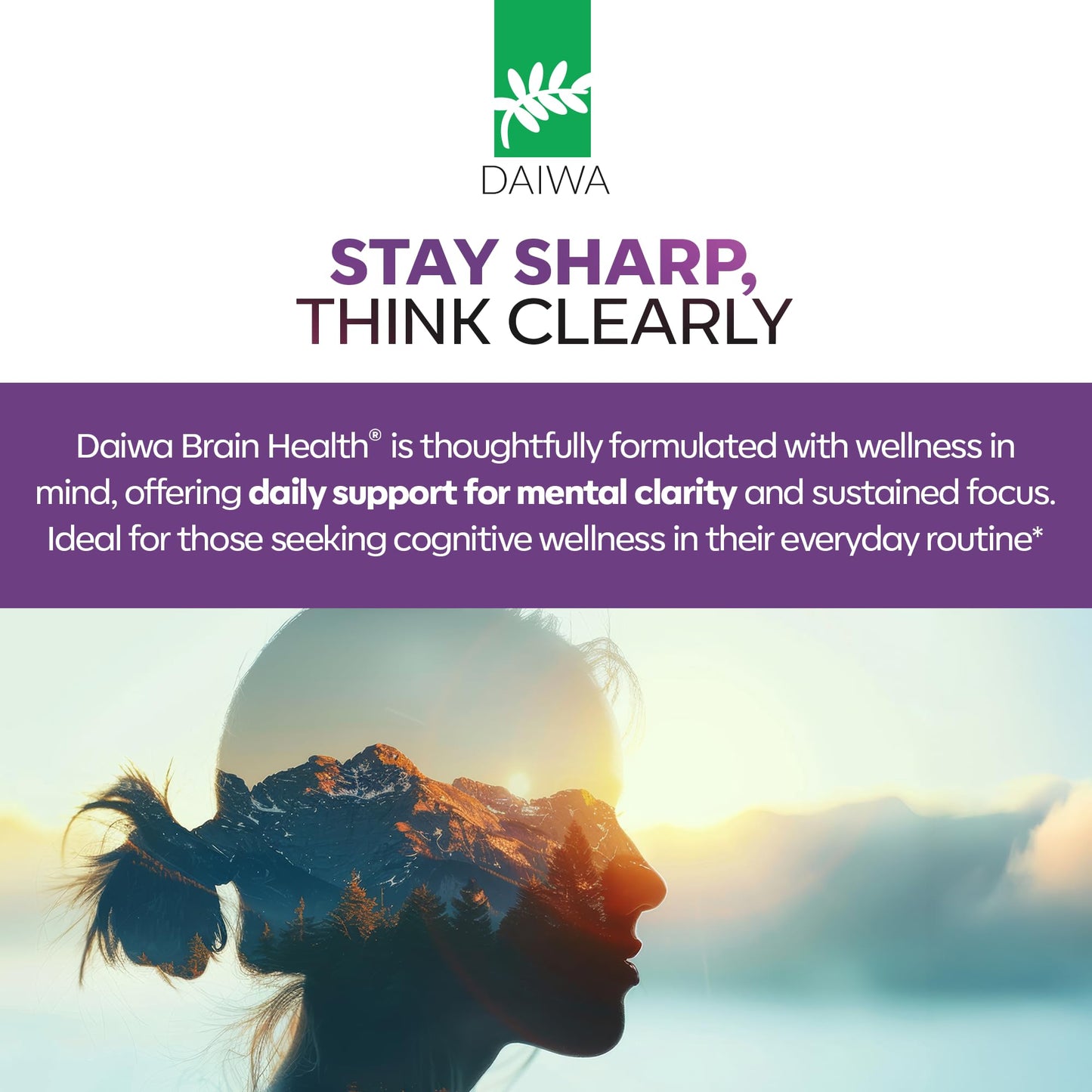Daiwa Health Development Advanced Omega-3 Brain Supplement Softgels 30