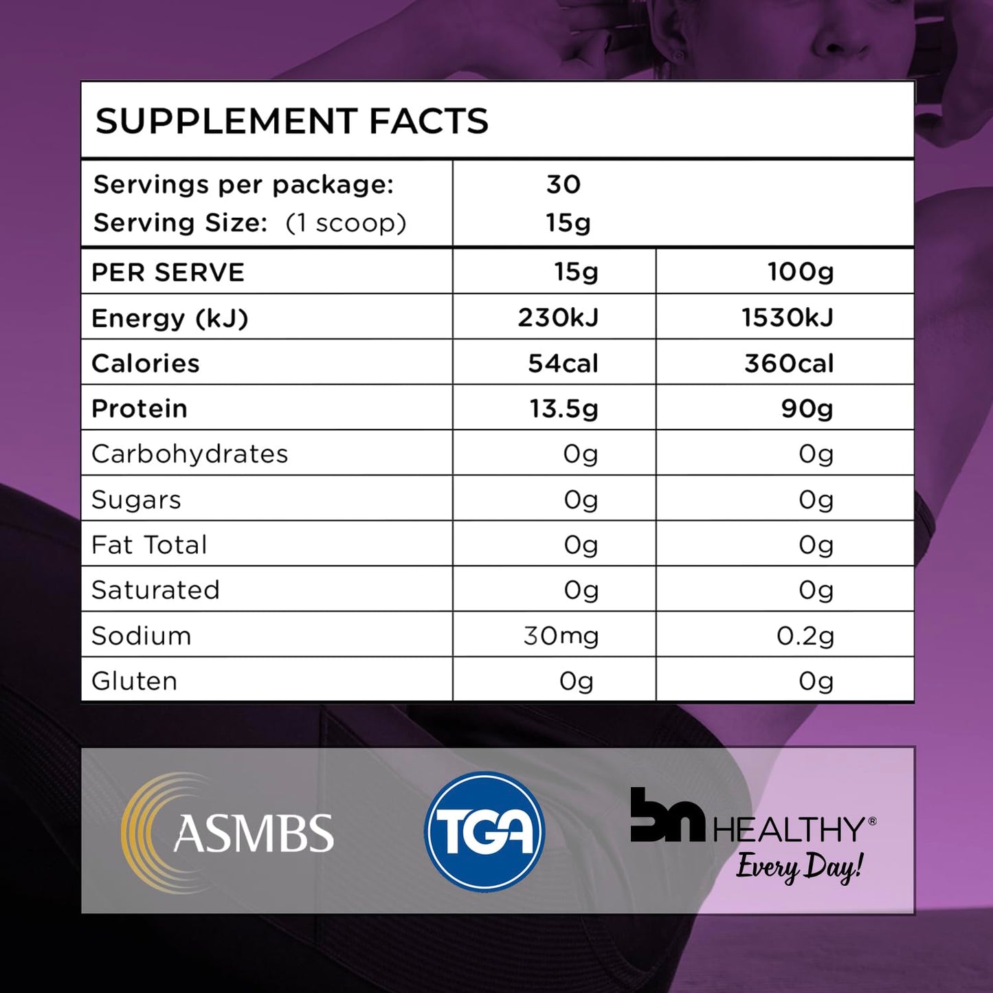 BNHealthy Collagen Peptides Powder Unflavored 30 Servings