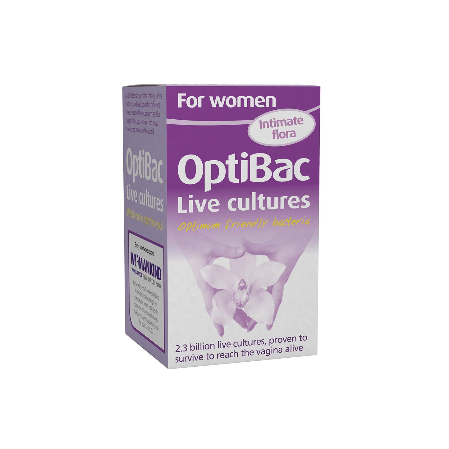 Optibac Probiotics Probiotics for Women Vaginal Probiotic with Lactobacillus rhamnosus GR-1 & Lactobacillus reuteri RC-14 Capsules, 30 Count