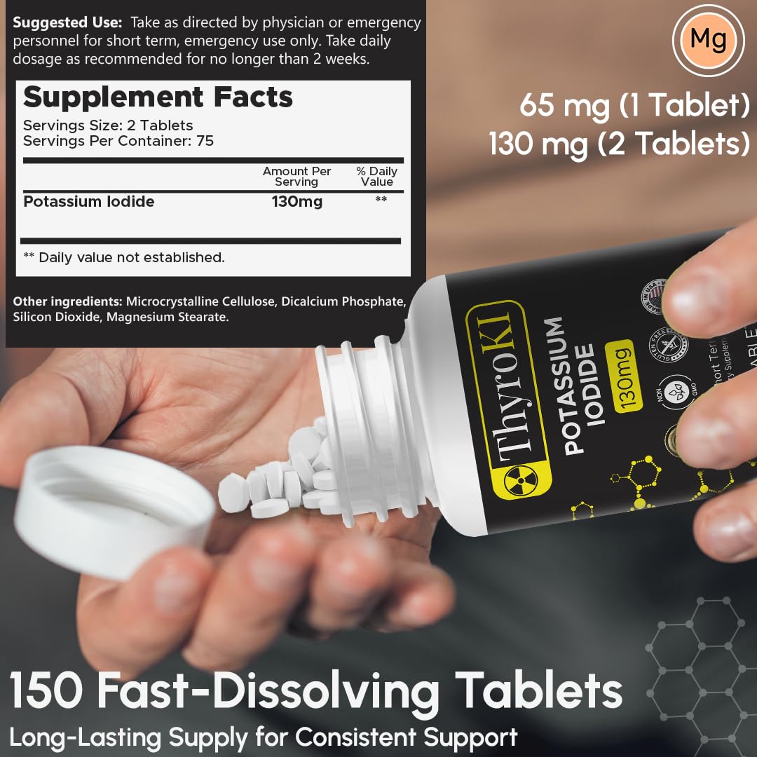 ThyroKI Potassium Iodide 130 mg 300 Tablets