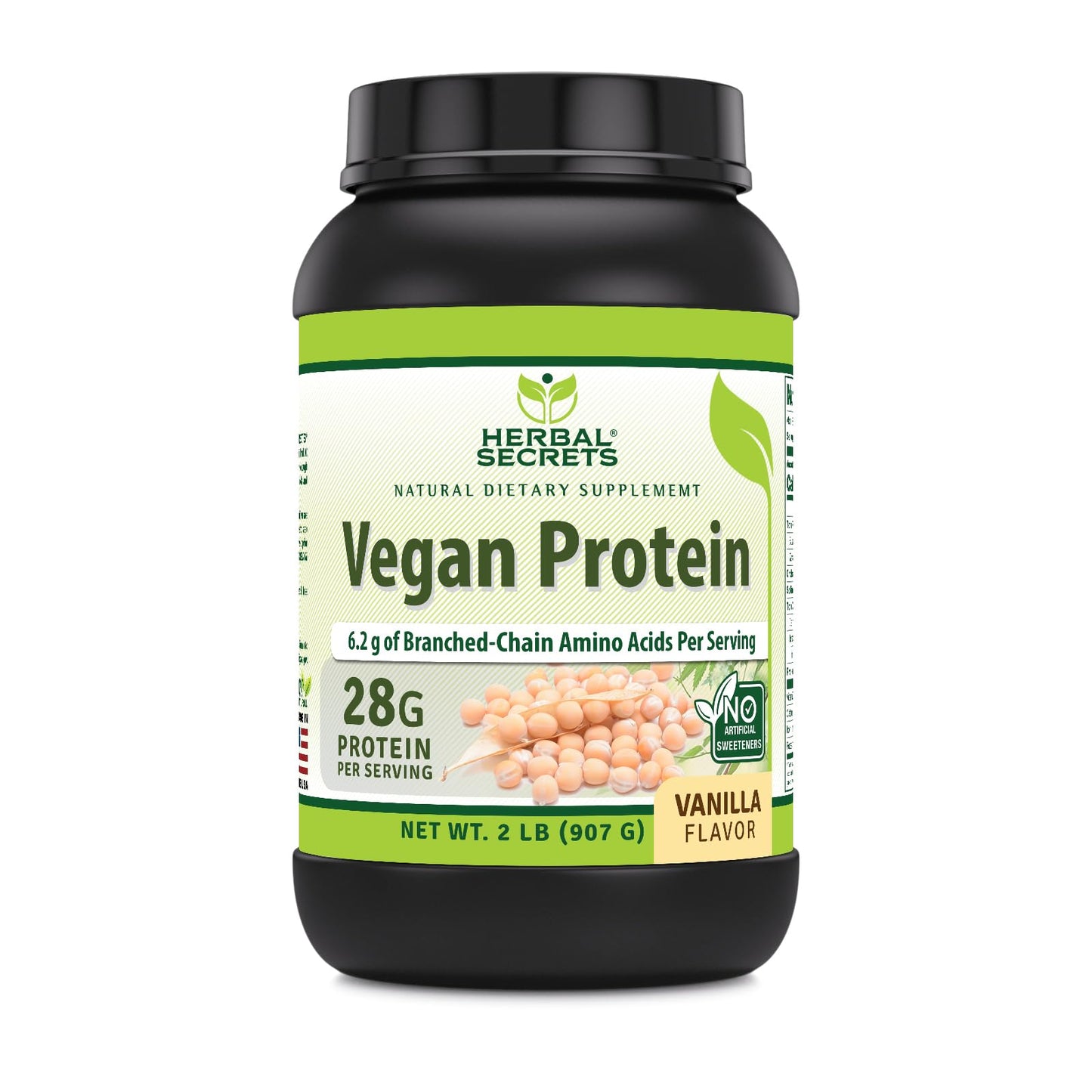 Herbal Secrets Vegan Protein Powder Vanilla 32 Servings