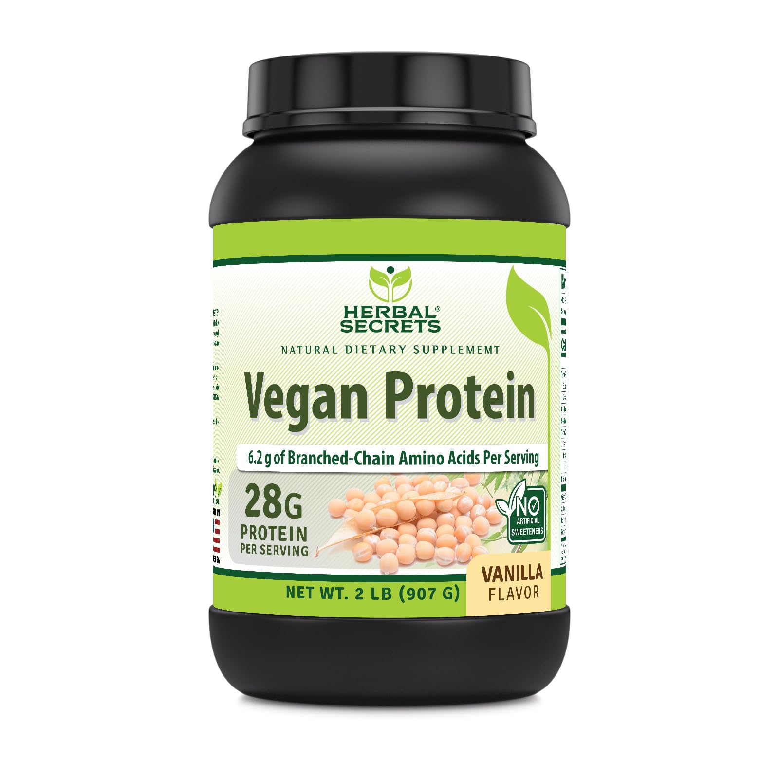 Herbal Secrets Vegan Protein Powder Vanilla 32 Servings