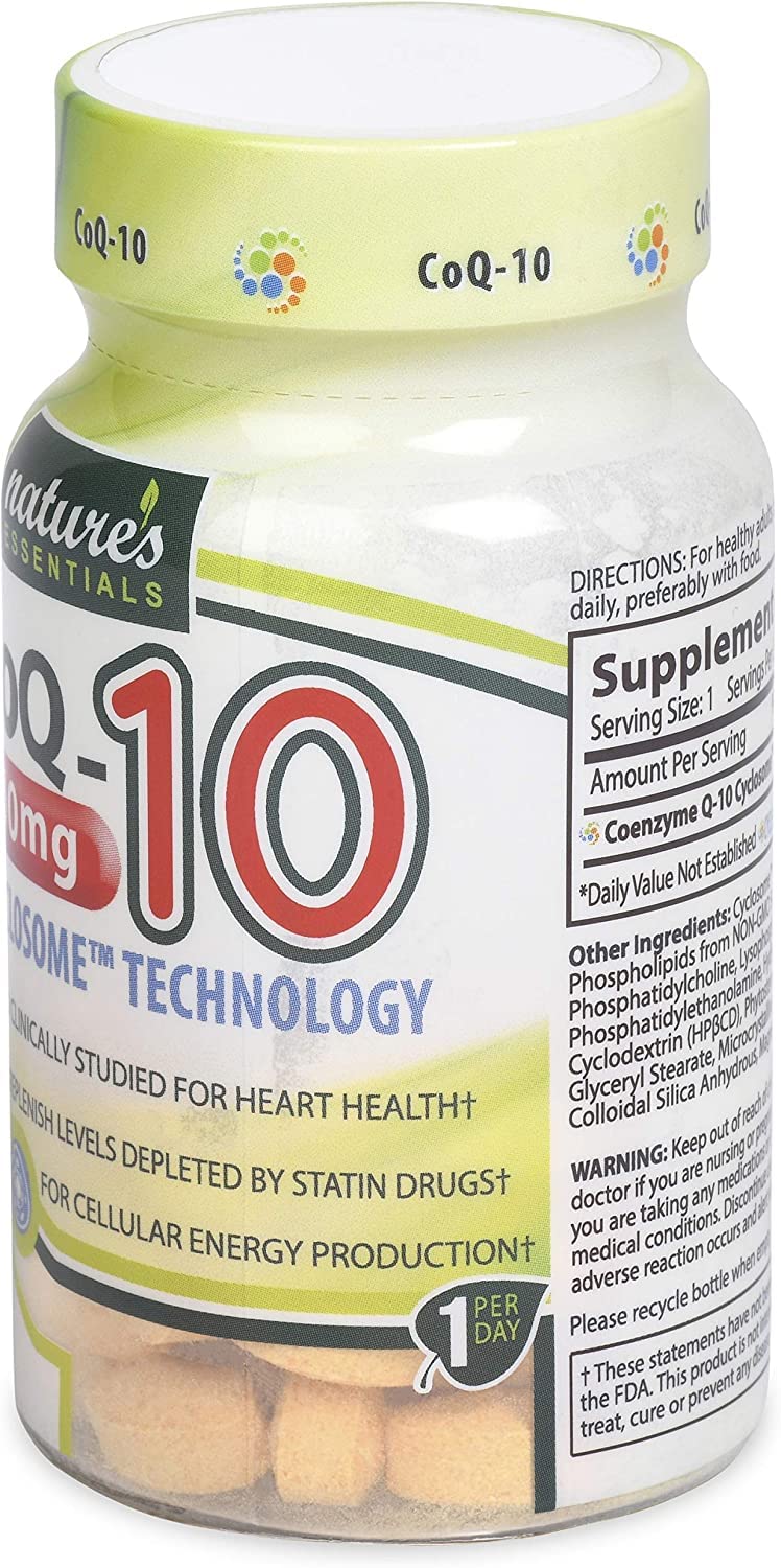 NATURE'S ESSENTIALS CoQ-10 200mg Tablet, 60 Tablets