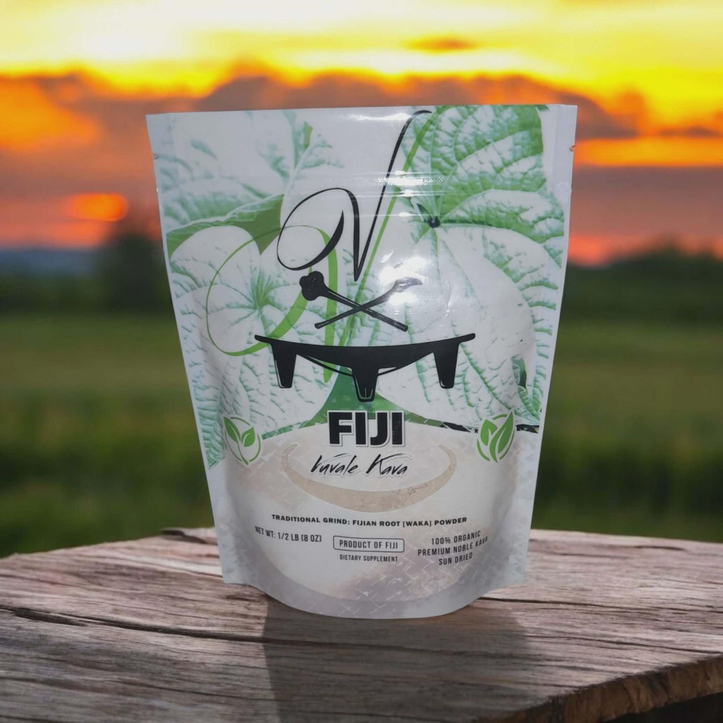 Roys All Natural Kava Fiji Vuvale Premium Noble Kava Traditional Grind Powder, 8 oz