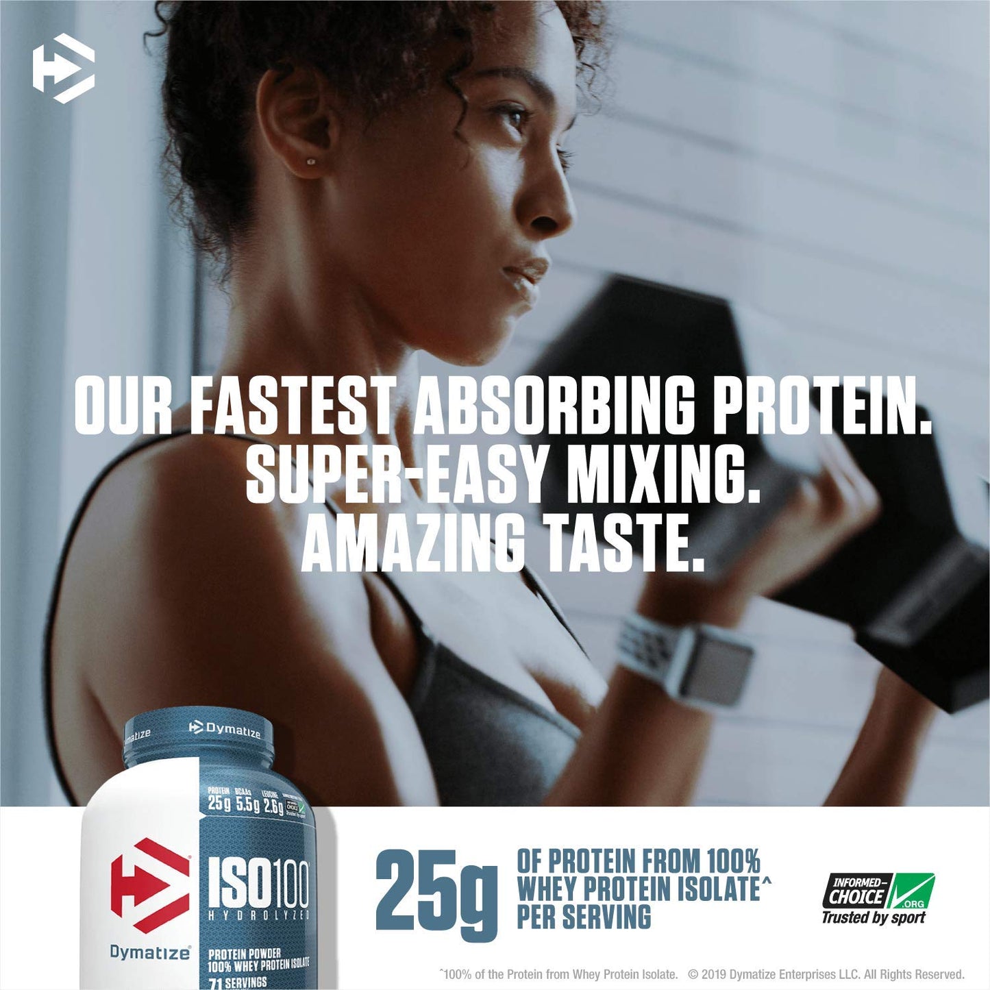 Dymatize ISO100 Hydrolyzed 100 Whey Protein Isolate Cocoa Pebbles Powder 25.6 oz