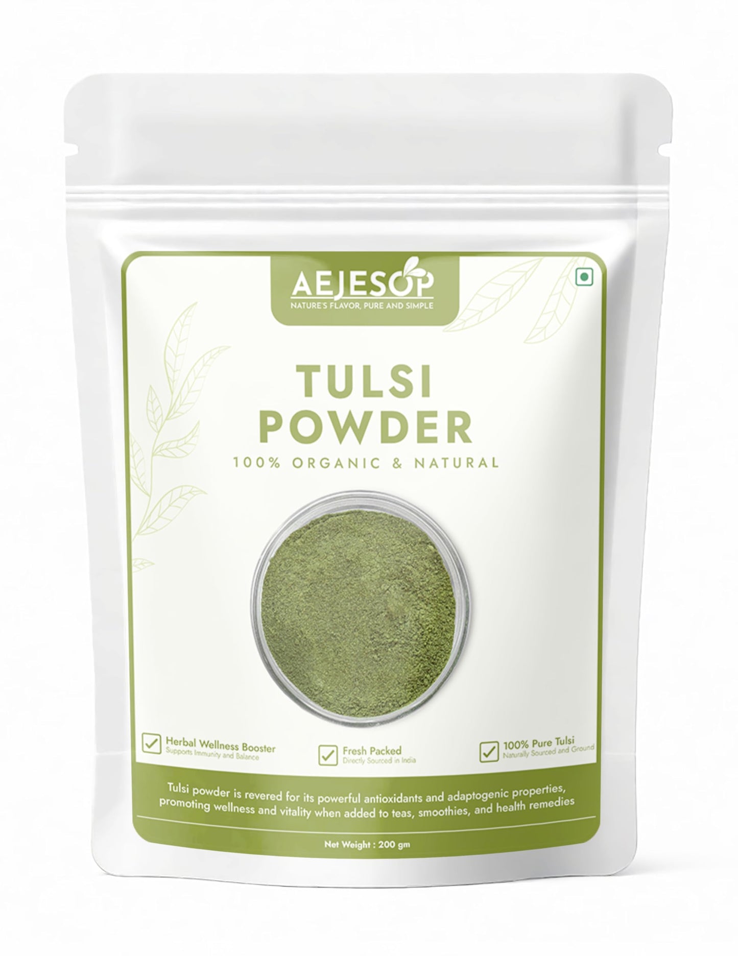 AEJESOP Dried Basil Leaves Powder 7 oz