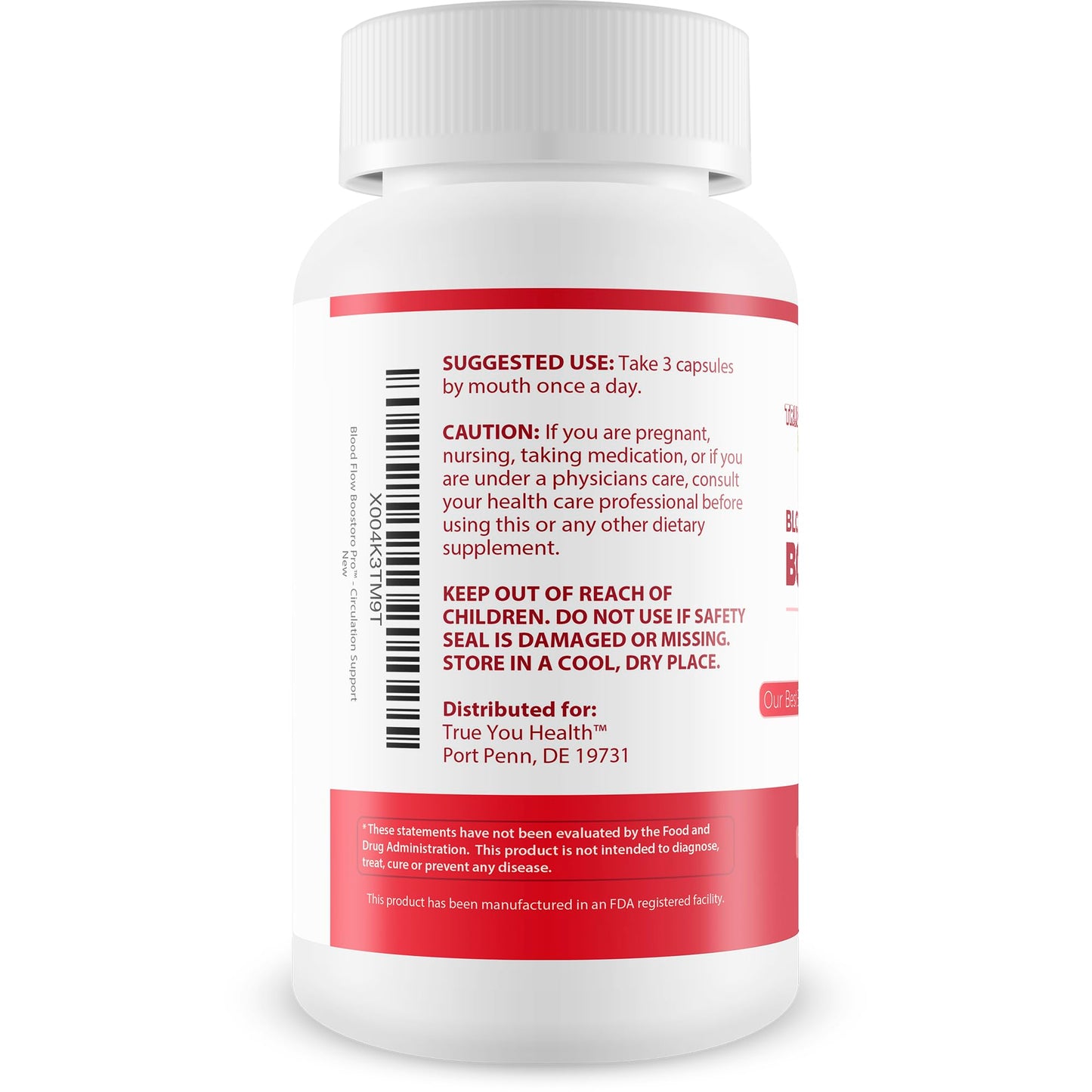 True You Health Blood Flow Boostoro Pro Capsules 90 Count