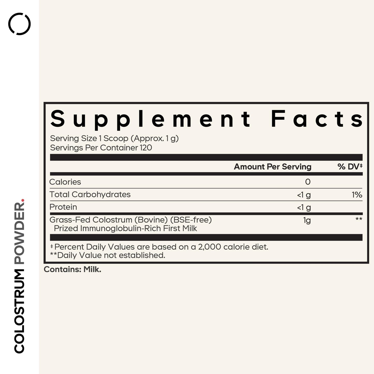 Codeage Bovine Colostrum Powder 4.3 Ounce