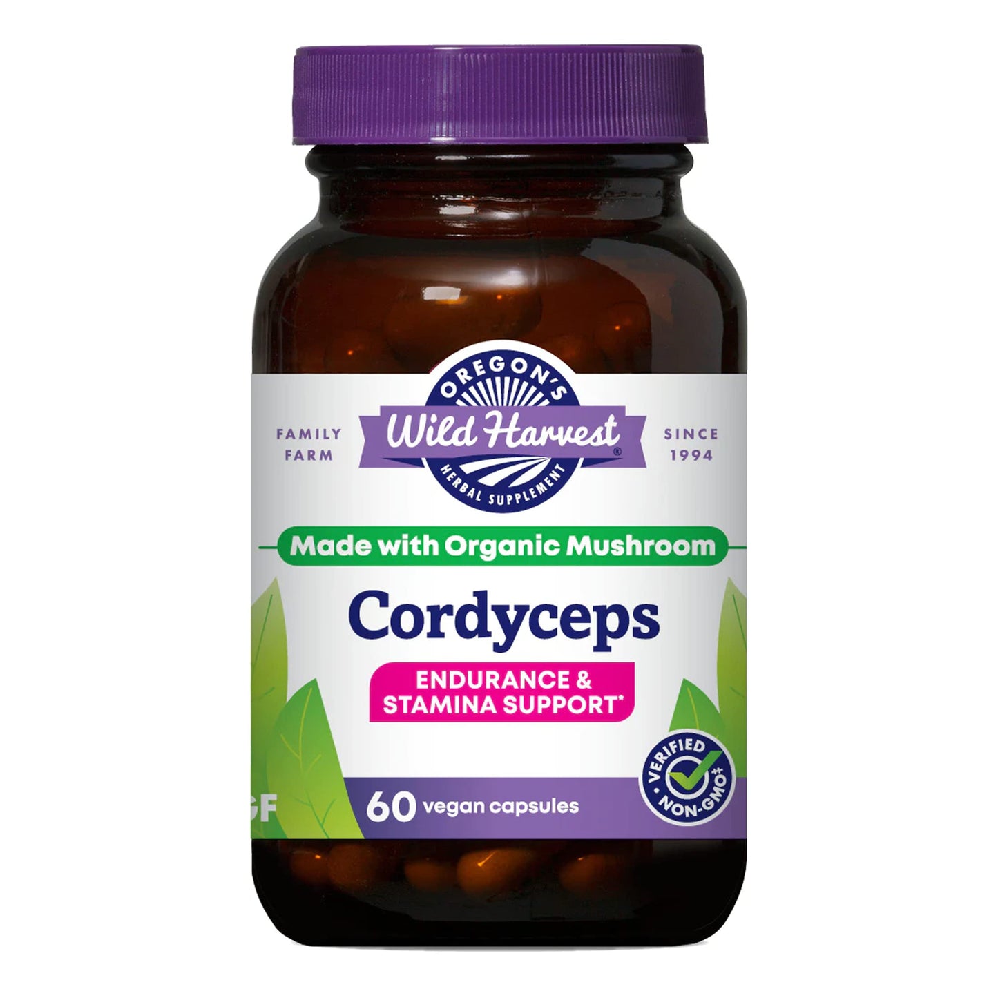 Oregon's Wild Harvest Cordyceps Capsule 60 Count