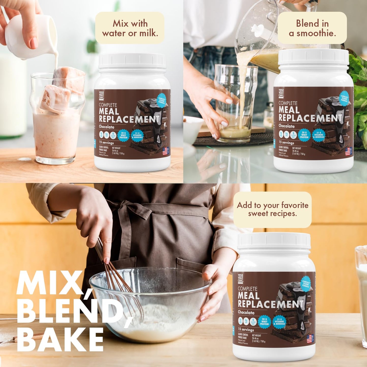 Yes You Can! Meal Replacement Shake Powder 15 Servings