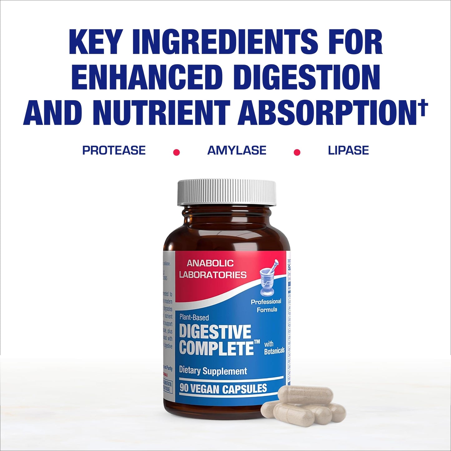 Anabolic Laboratories Plant Based Multi Digestive Enzymes Supplement 90 Capsules