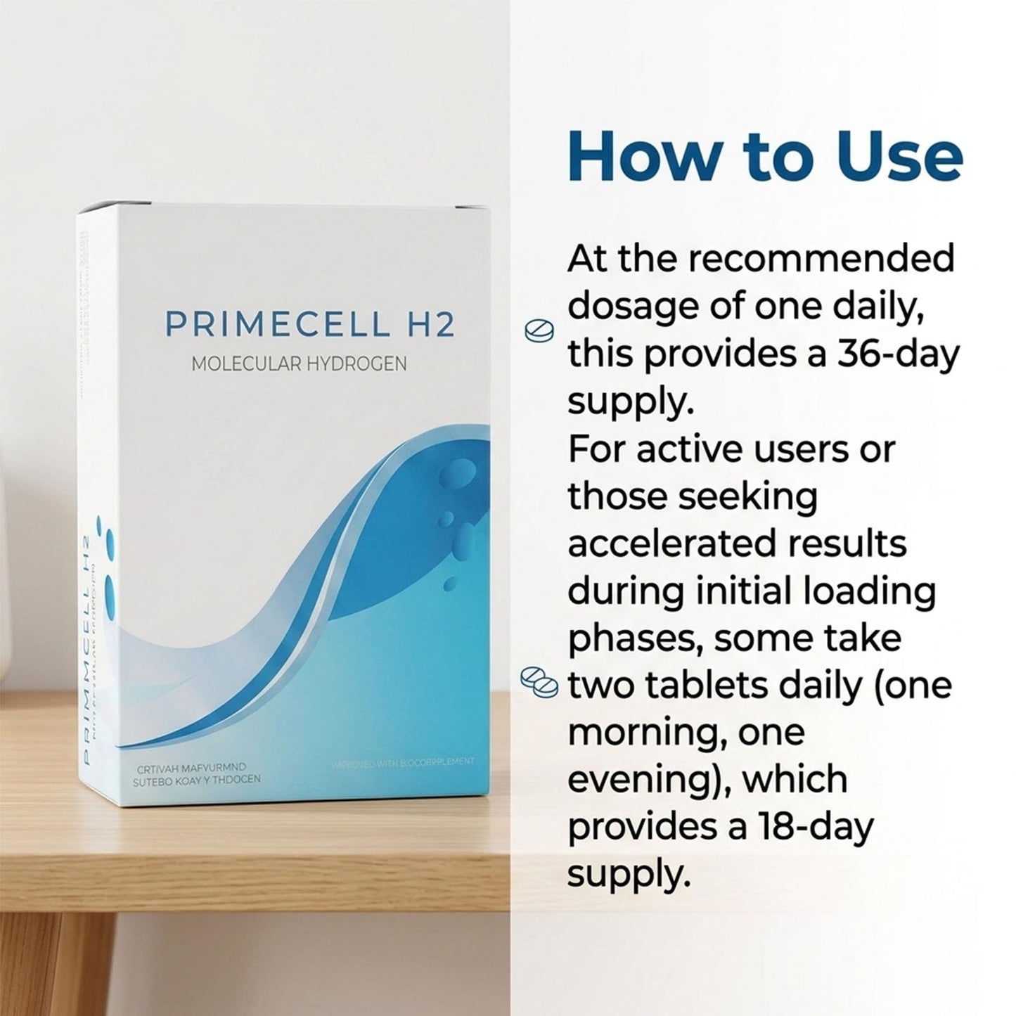 AMALA Health Prime Cell H2 Hydrogen Tablets, 1 Tablet