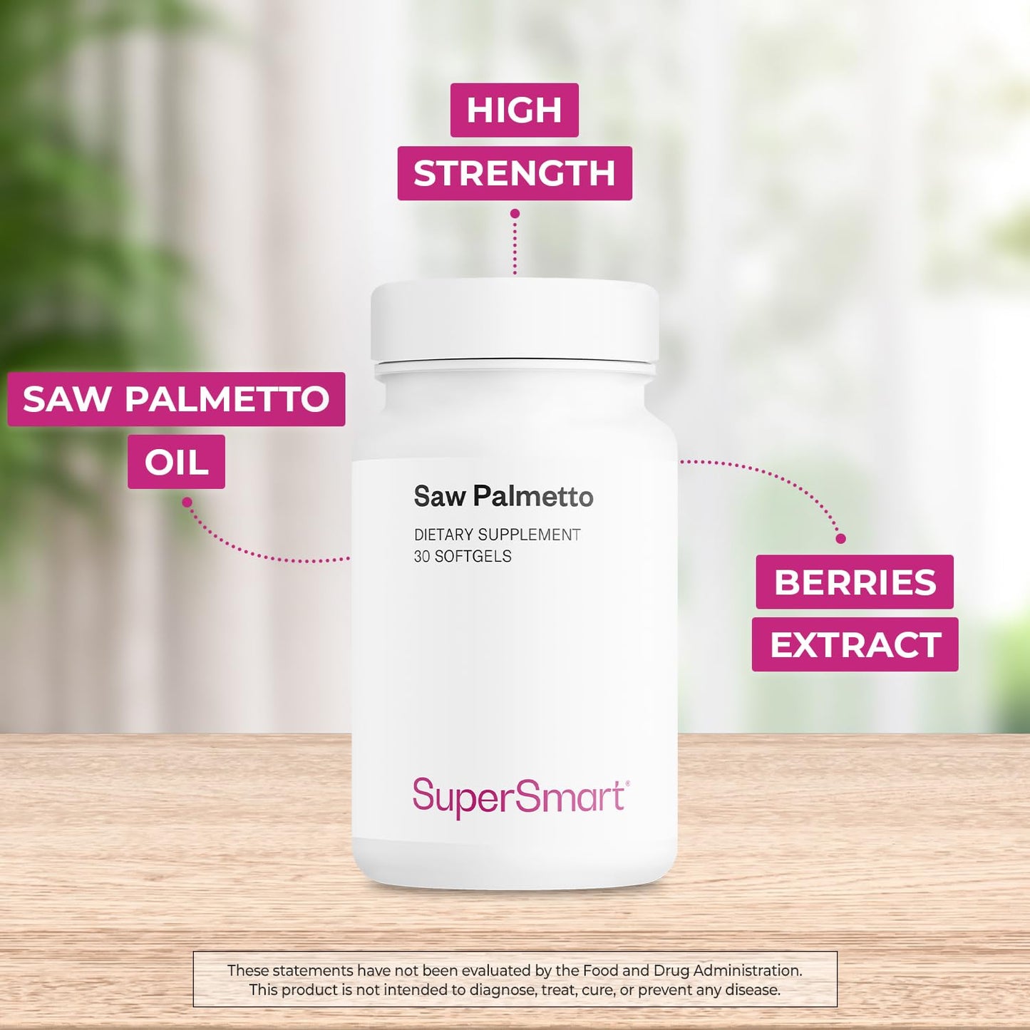 Supersmart Saw Palmetto 320mg per Day Softgels 30
