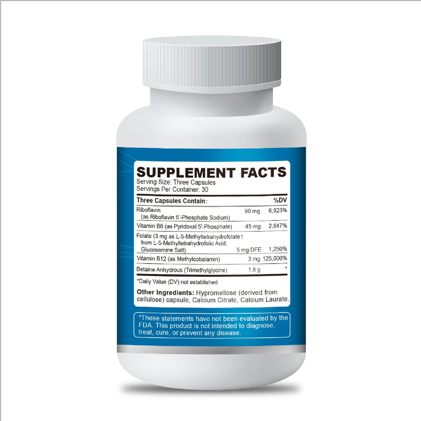 Herbal Bee 5-MTHF Folate Supplement Activated L-Methylfolate, Plus Methyl B12 Cofactor & B6 Methylated B2 Complex, 90 Capsules