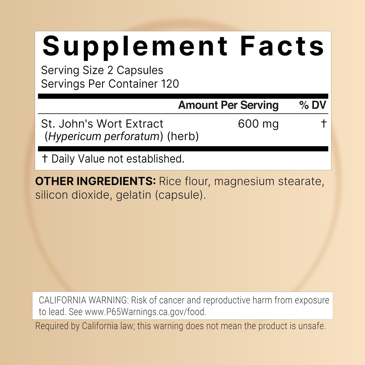 NatureBell St. John’s Wort Extract Capsules 240