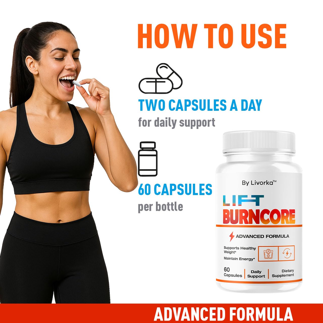 LIVORKA Lift BurnCore Capsules, 120 Capsules