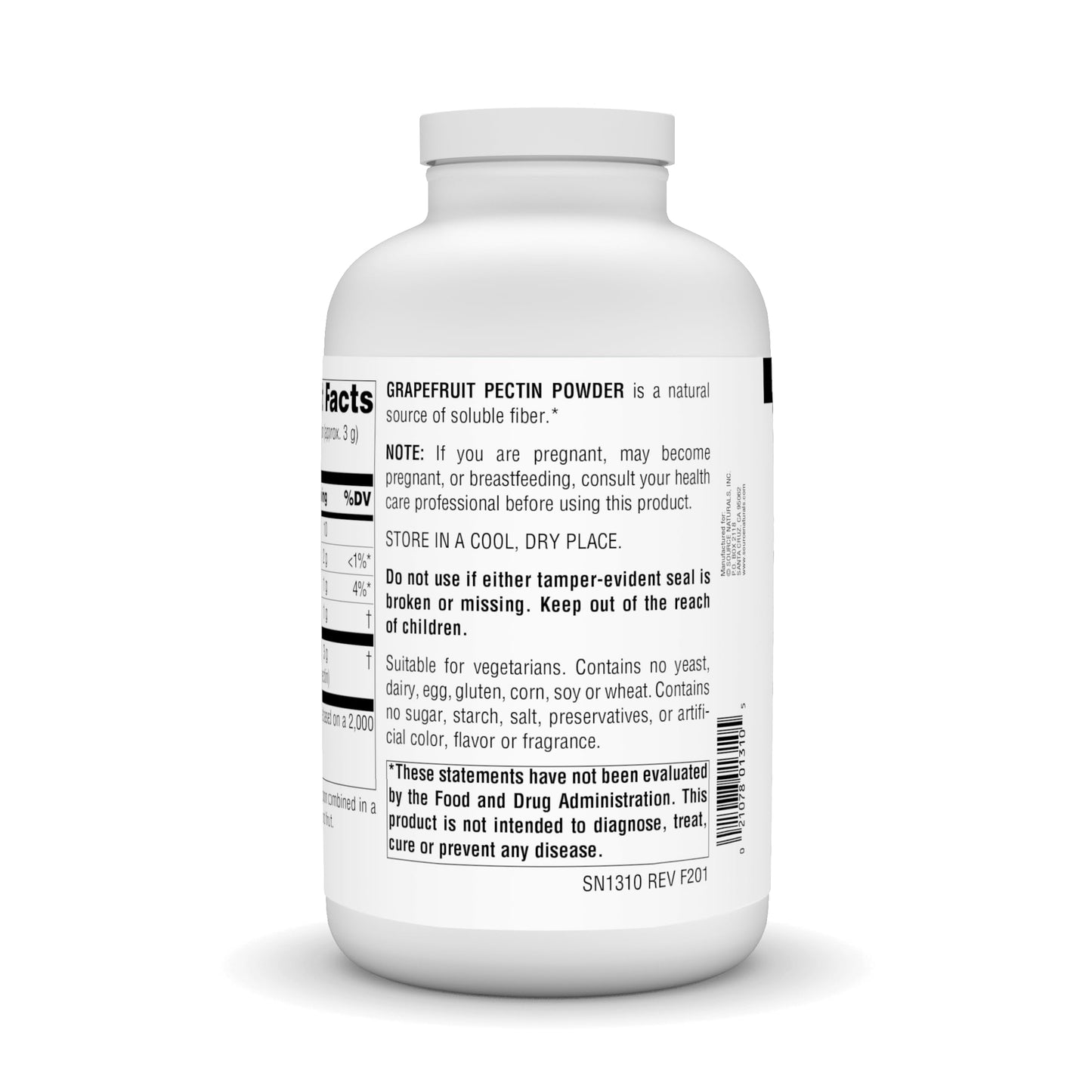 Source Naturals Grapefruit Pectin Soluble Fiber Powder 16 oz