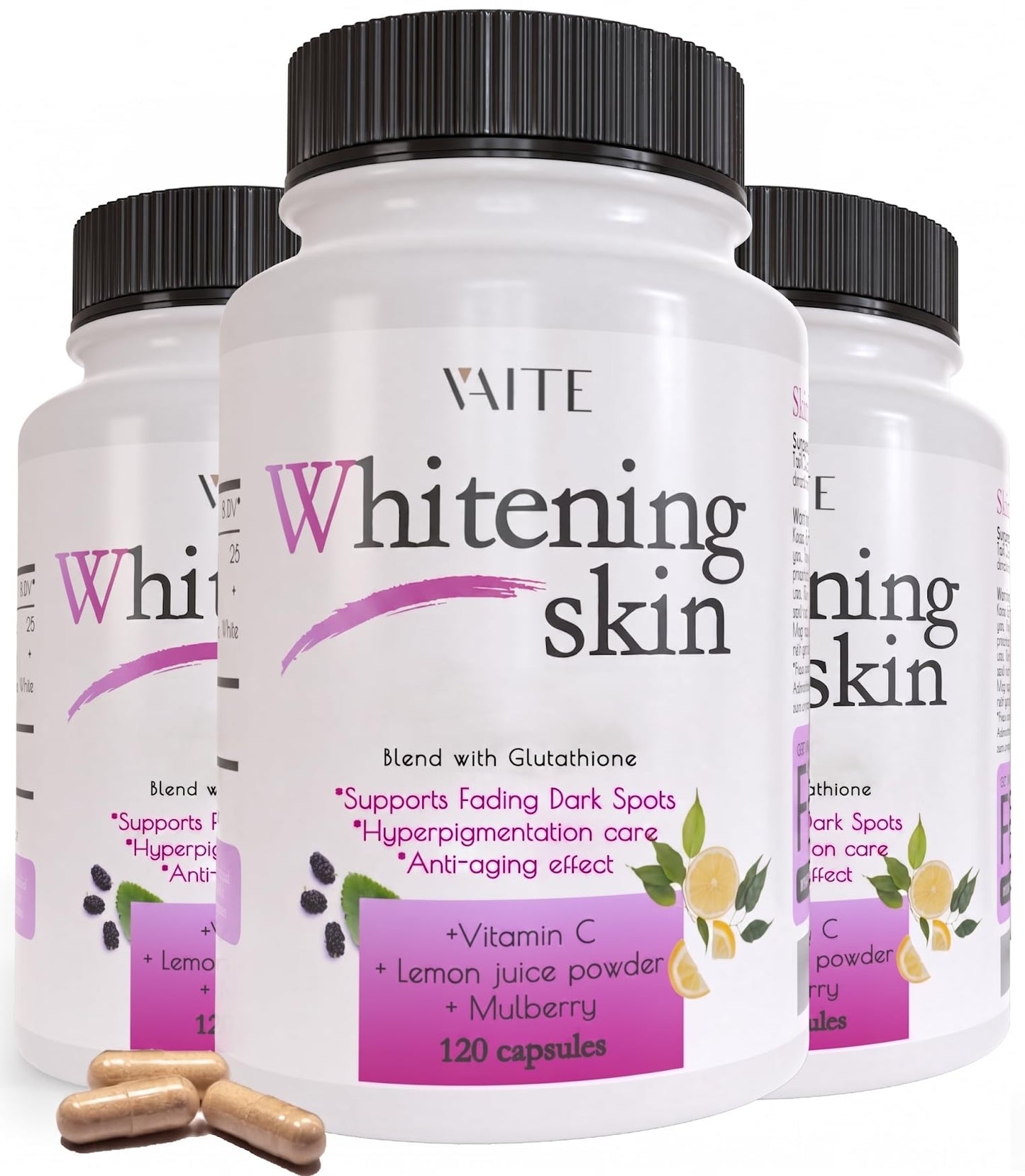 VAITE Glutathione Whitening Pills 120 Capsules