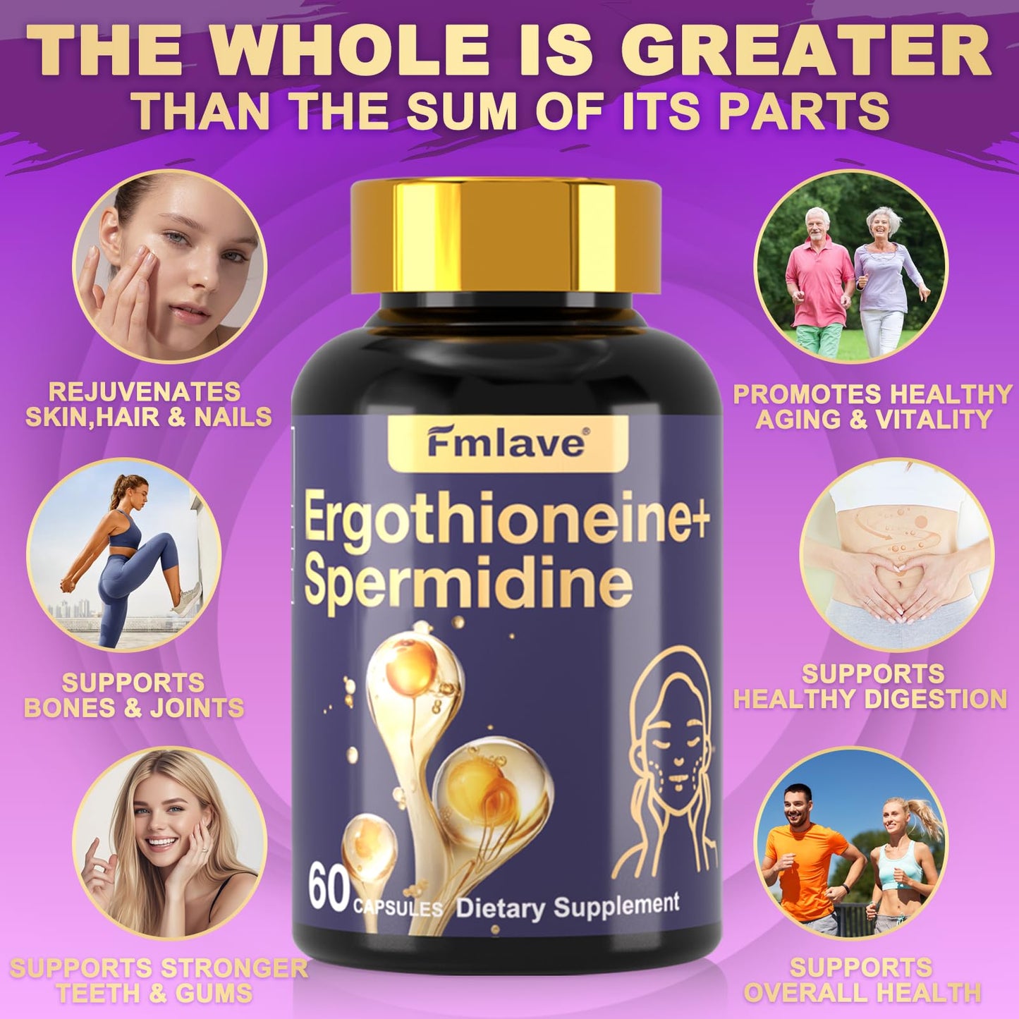 Dr. HR Ergothioneine Spermidine Supplement Capsule 1