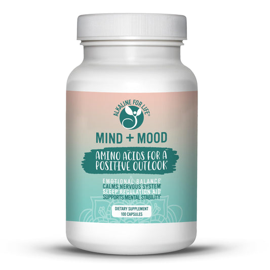 Alkaline for Life Mind + Mood - Mood & Sleep Support Supplement with L-Methionine, Glycine & Magnesium Aspartate Capsule 100 Capsules