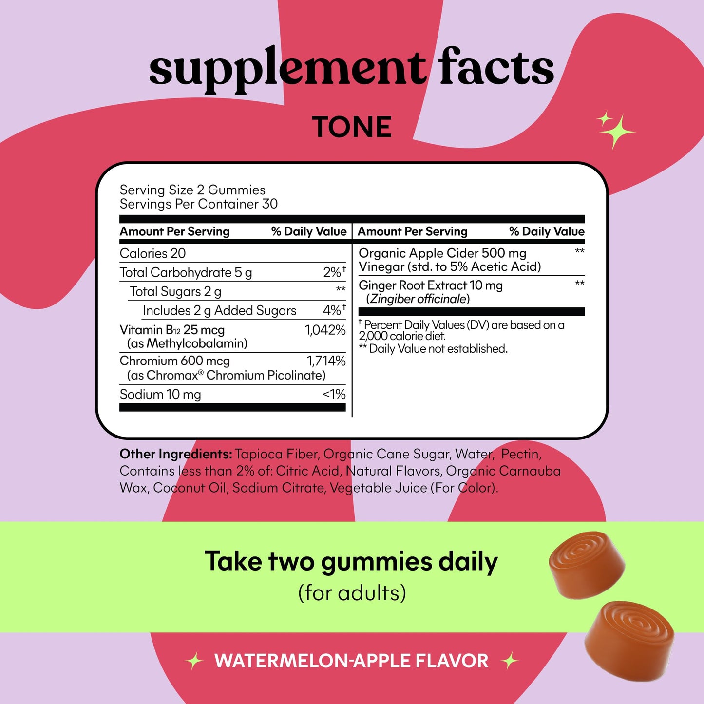 Lemme Tone Metabolism & Body Toning Gummies 60 Count