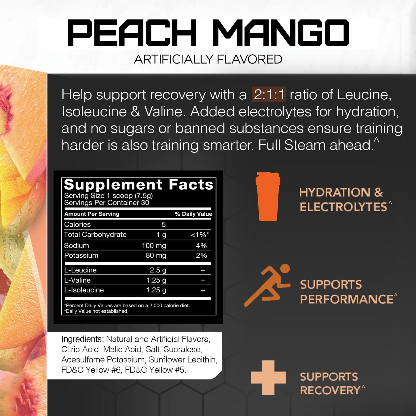RIVAL NUTRITION Steam BCAA I Powder 7.9