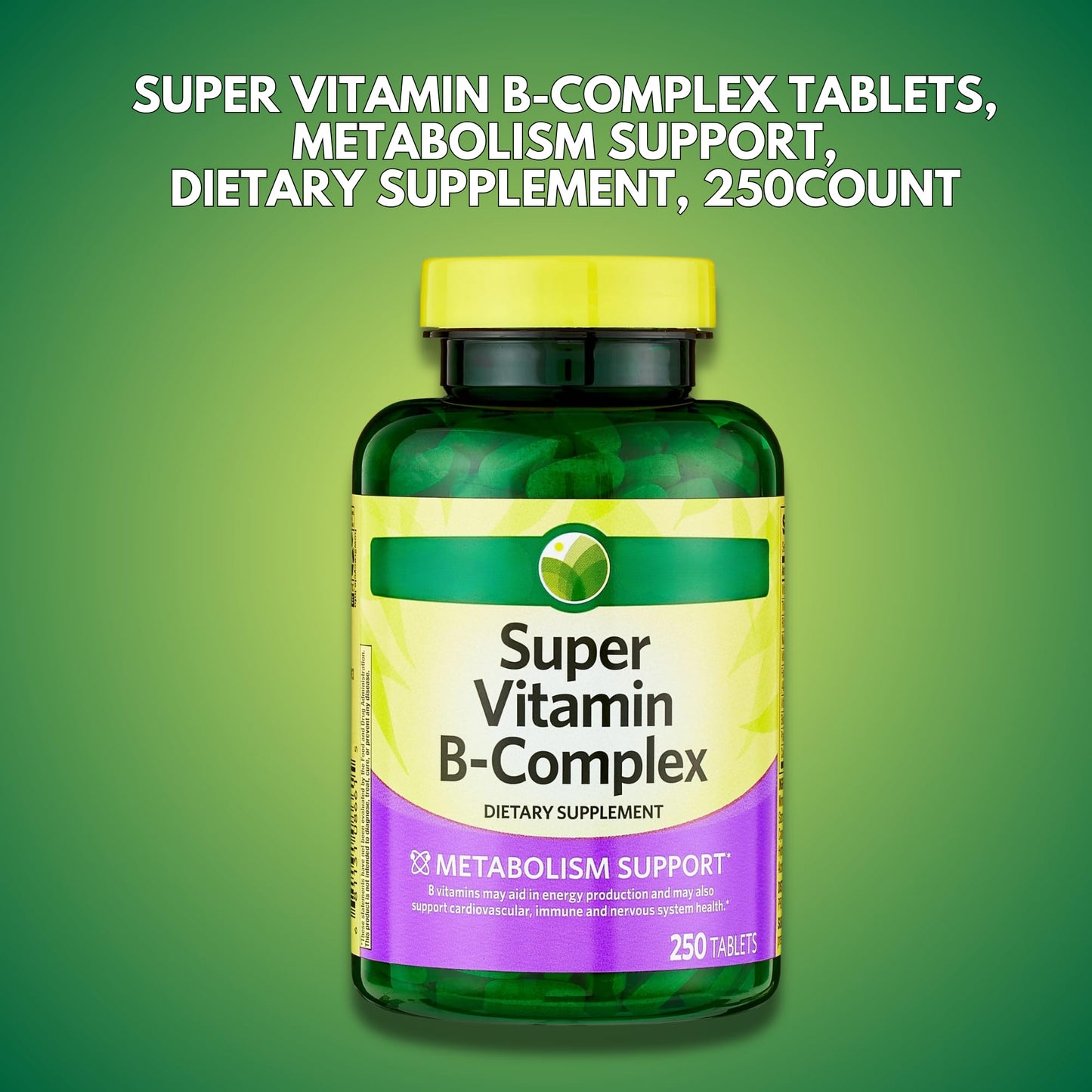 KP+ Super Vitamin B-Complex Tablets 250 Count