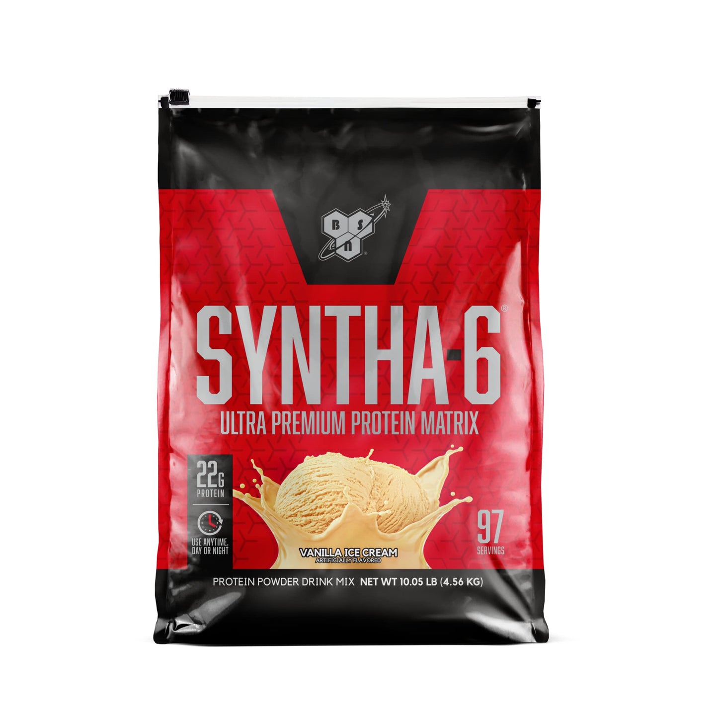 BSN SYNTHA-6 Premium Protein Powder, Vanilla Ice Cream, 160.8 Ounce