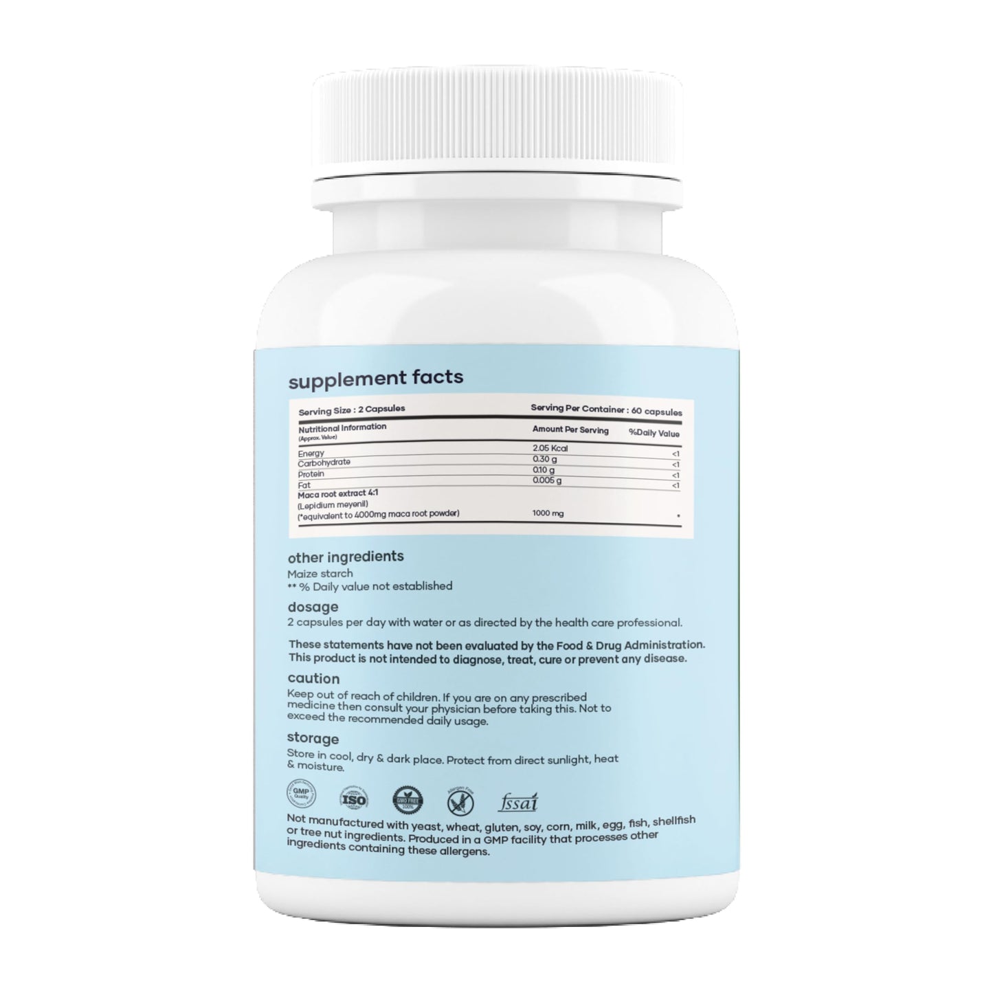 Mars Maca Root with Ginseng, Magnesium & Berberine Capsules 180 Capsules