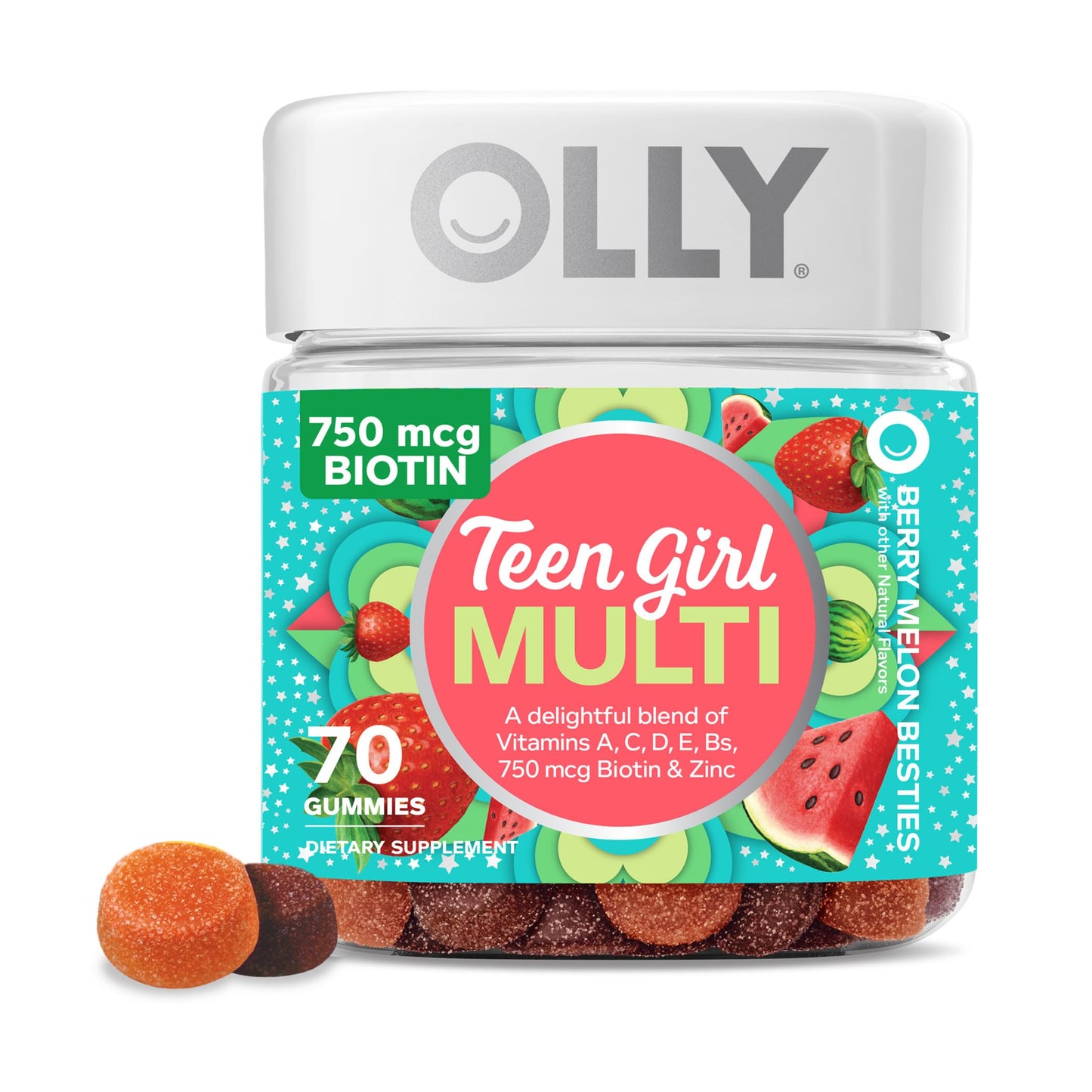OLLY Teen Girl Multi Gummy, 115 Gummies