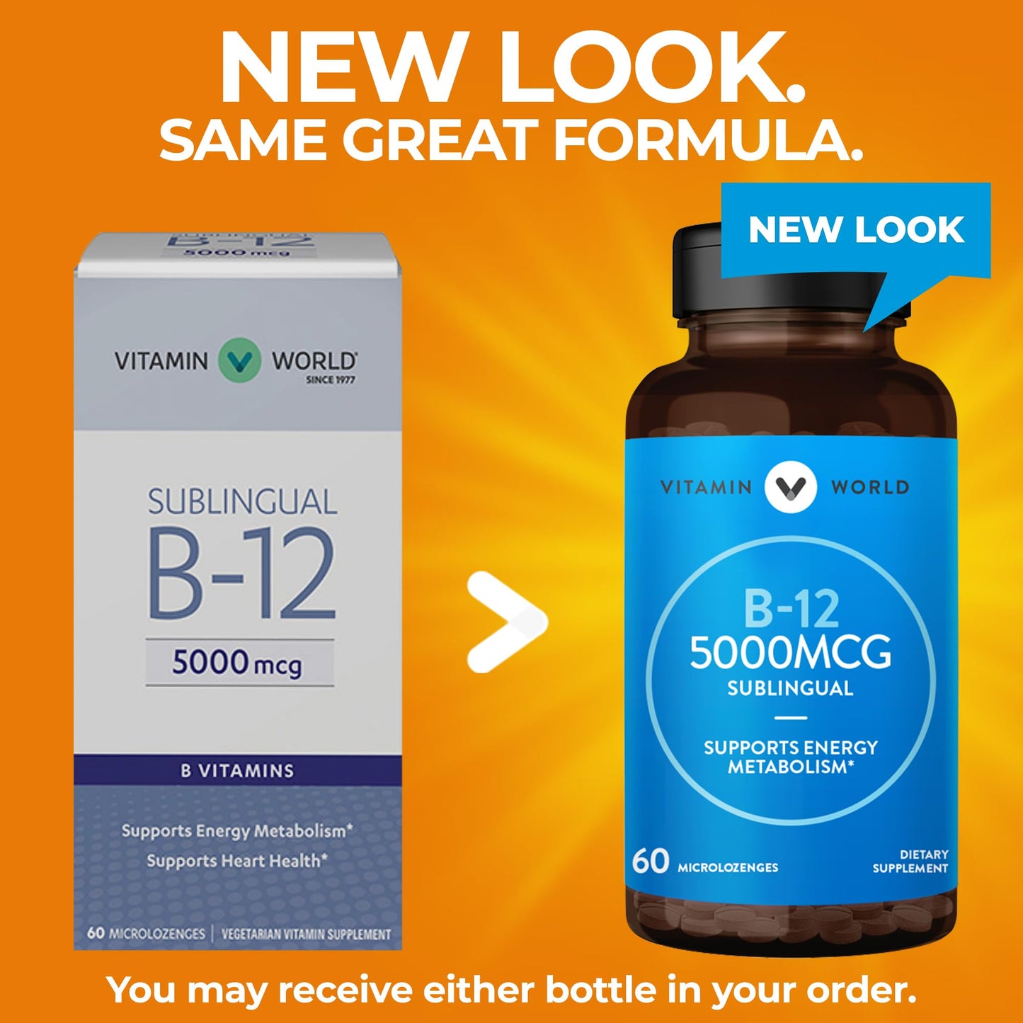 Vitamin World Vitamin B-12 5000 mcg Microlozenges 60 Count