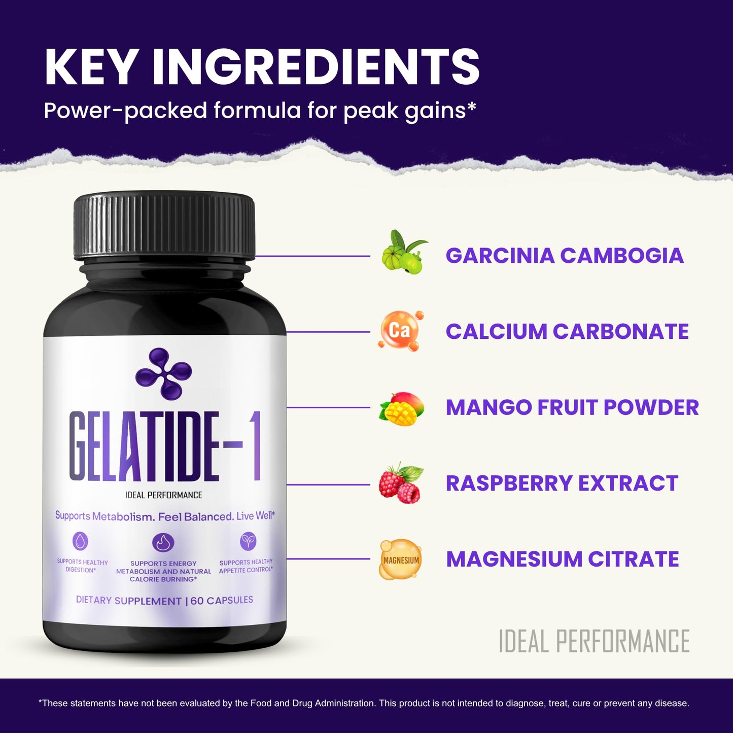 Ideal Performance Gelatide Capsules 180 Count