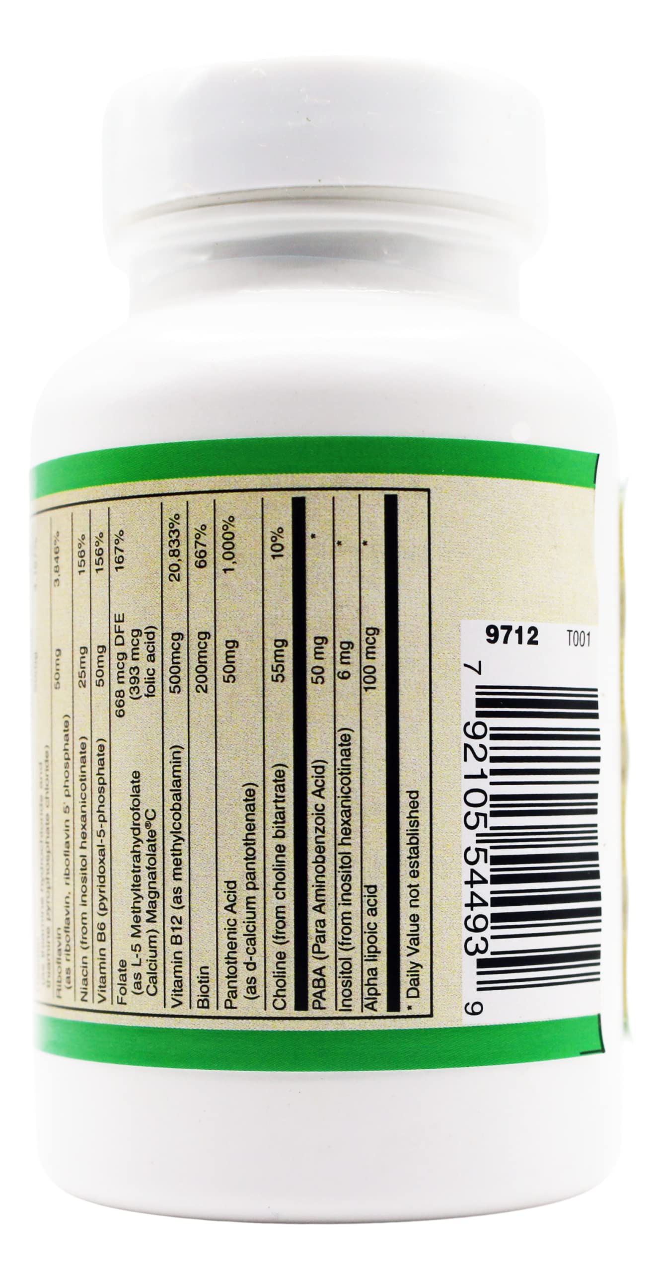 AlchePharma Coenzymated B-Complex High Potency One Daily Capsule, 30 Count