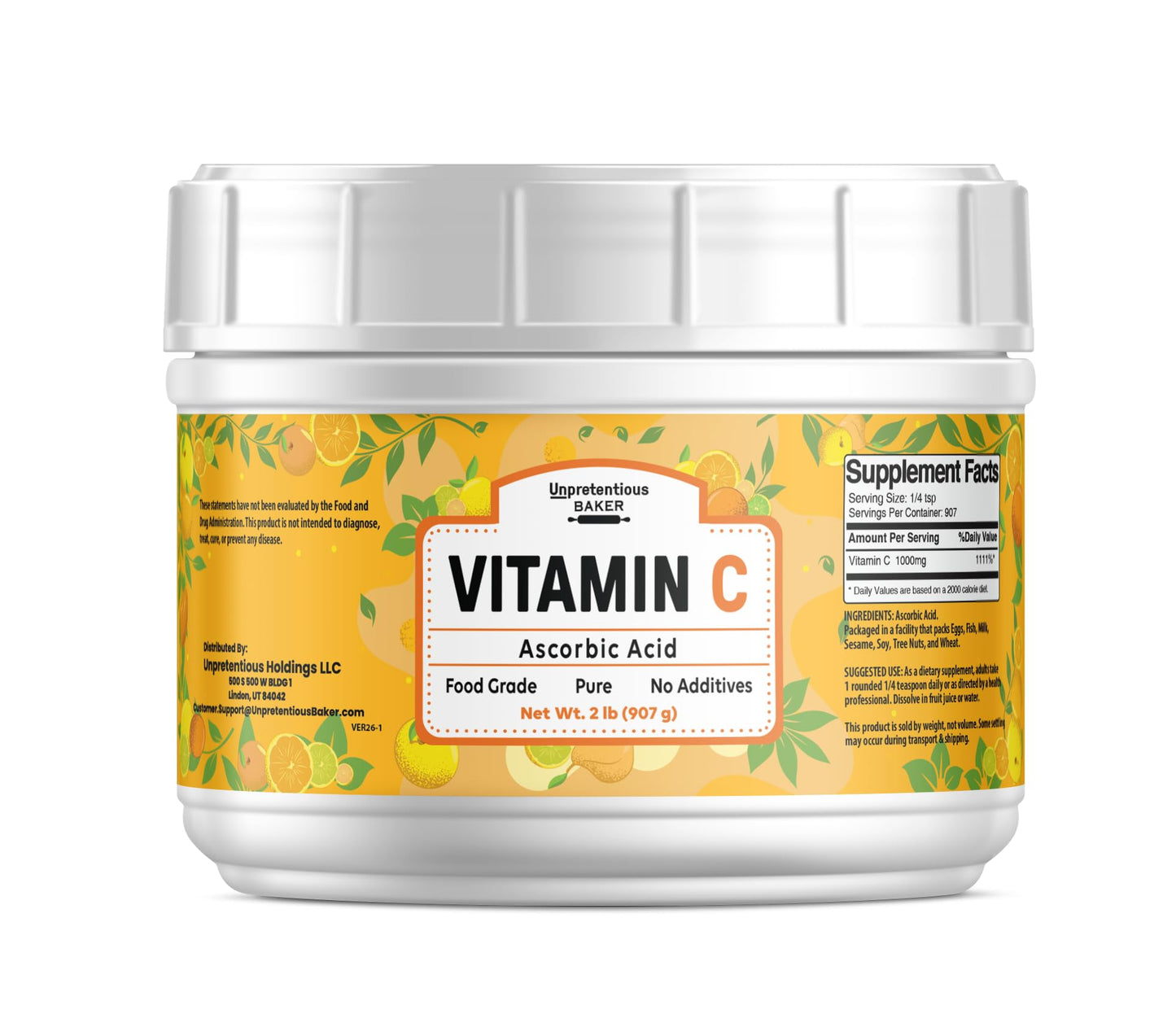 Unpretentious Vitamin C Powder 32 Ounce