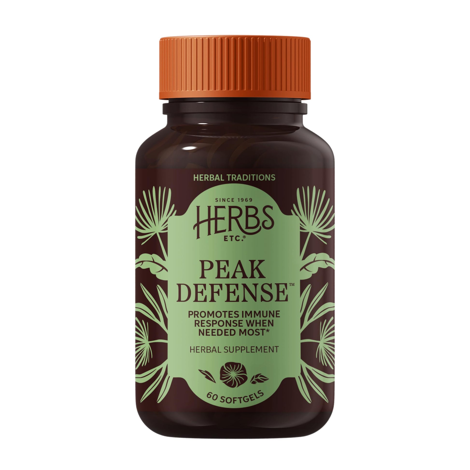 Herbs Etc. Peak Defense Softgels 60