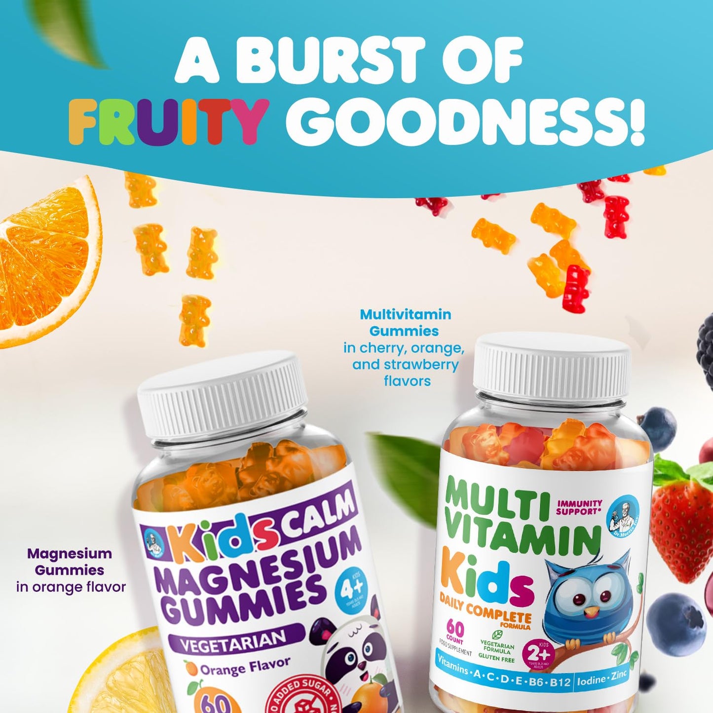 DR. MORITZ Kids Magnesium & Multivitamin Gummies, 240 Count