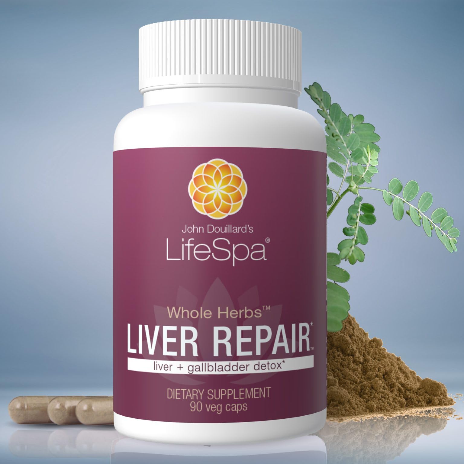 LifeSpa Whole Herbs Liver Repair Capsules, 90 Capsules