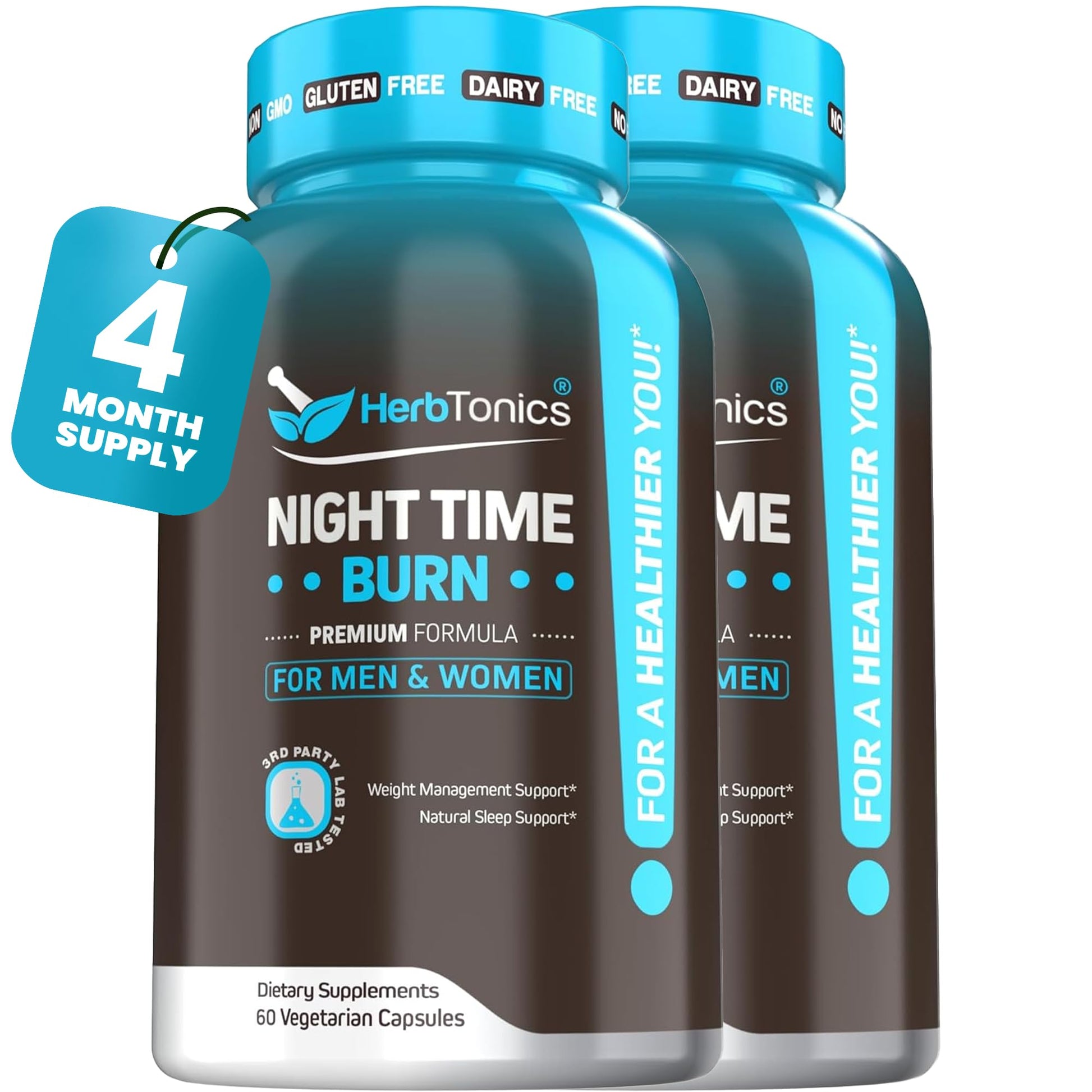Herbtonics Night Time Burn & Sleep Complex Capsule, 120 Count
