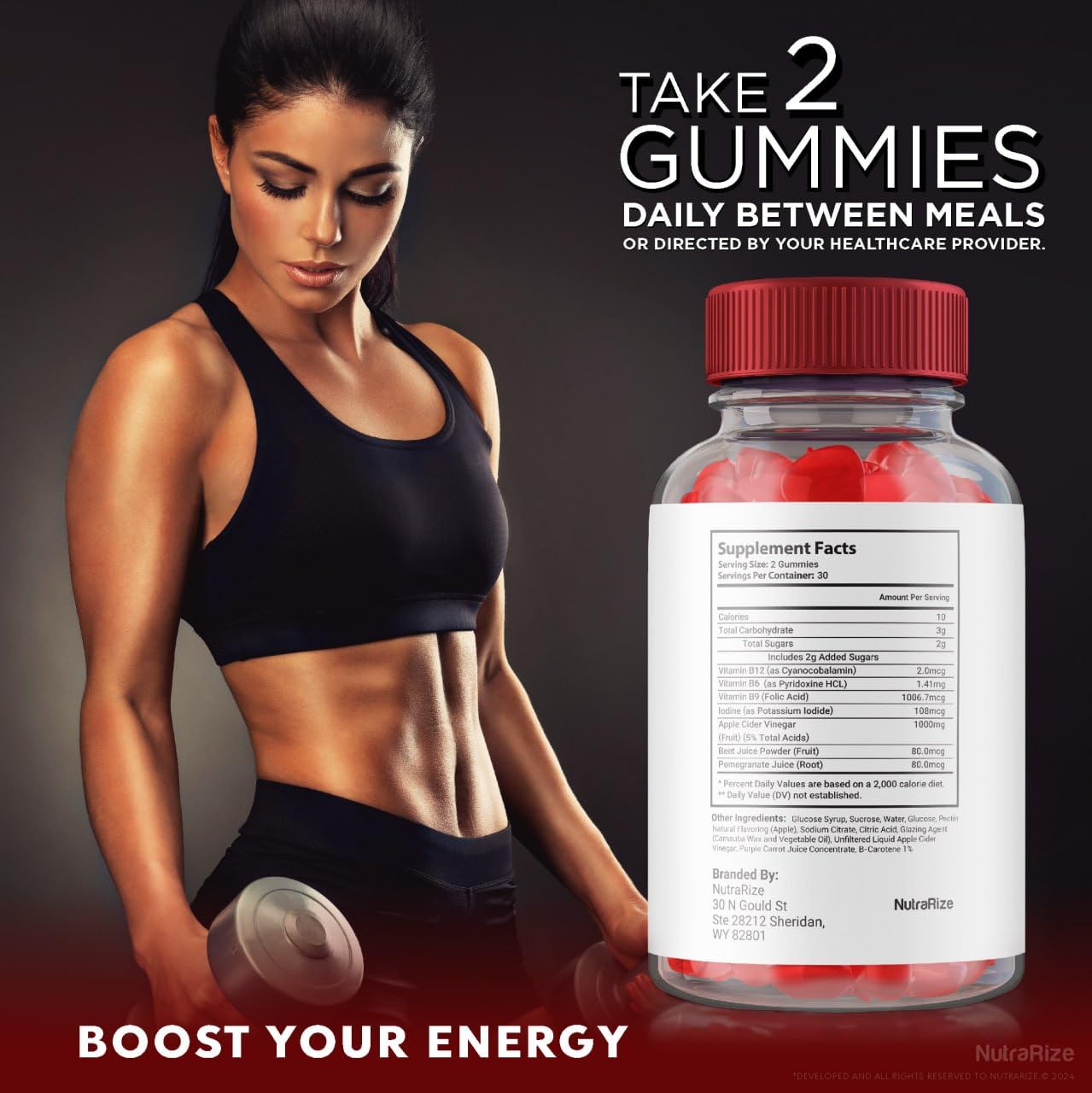 NutraRize Leap Keto ACV Gummies 120 Gummies