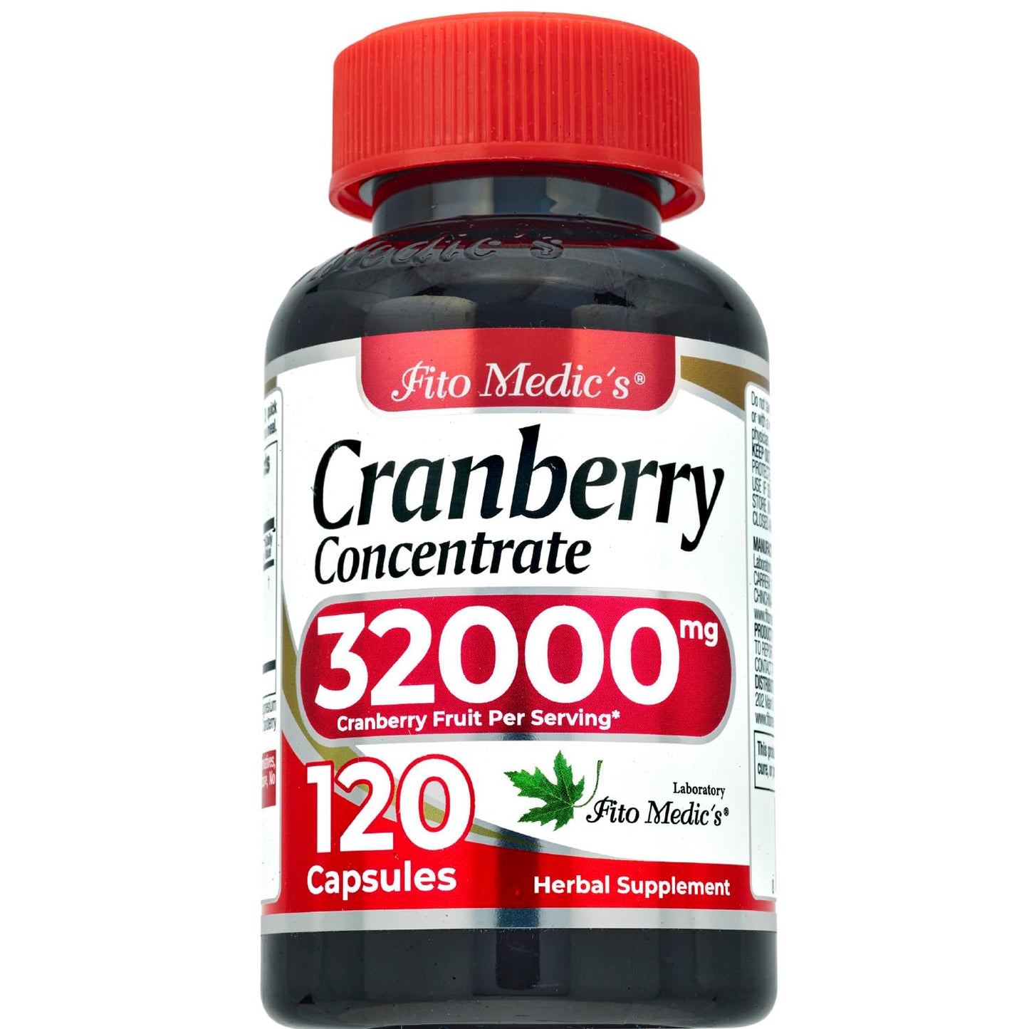 FITO MEDIC'S Cranberry Pills Capsules, 120 Count
