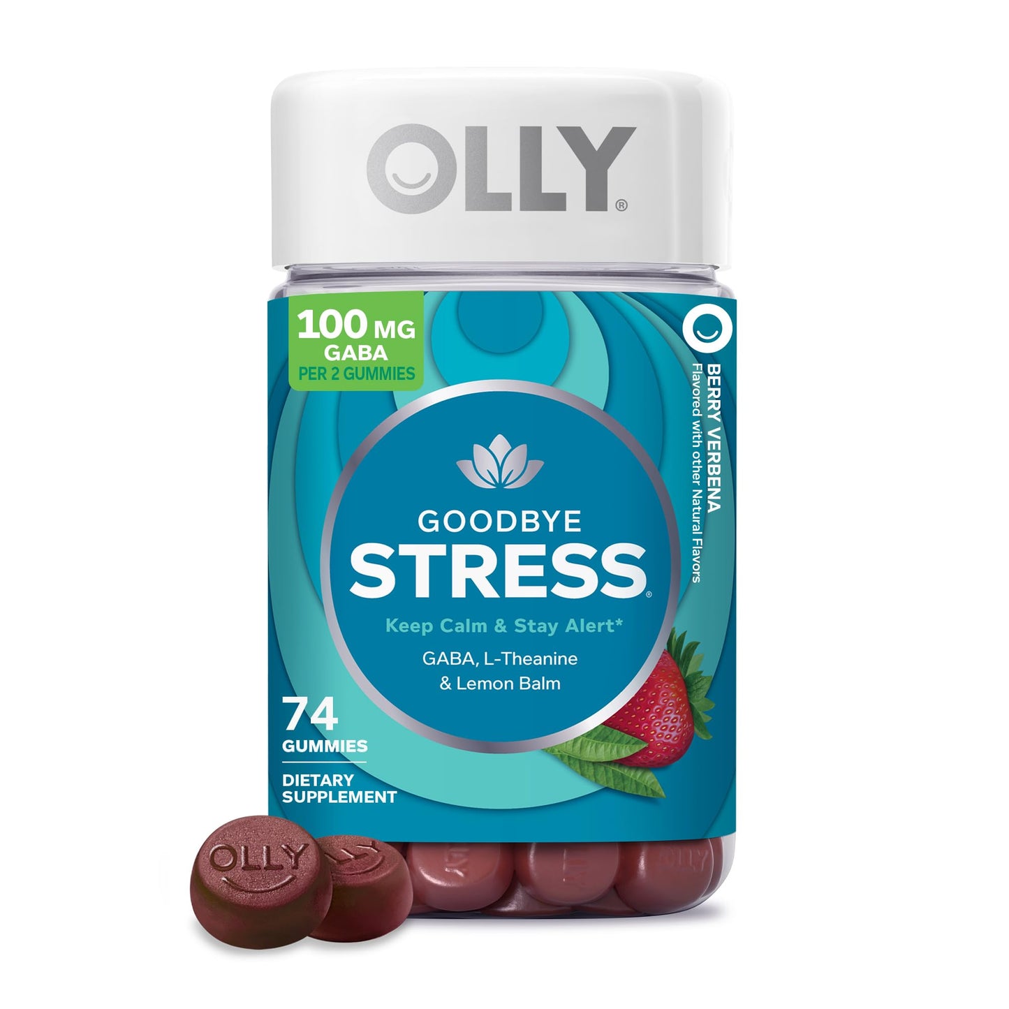 OLLY Goodbye Stress Gummy, 74 Count