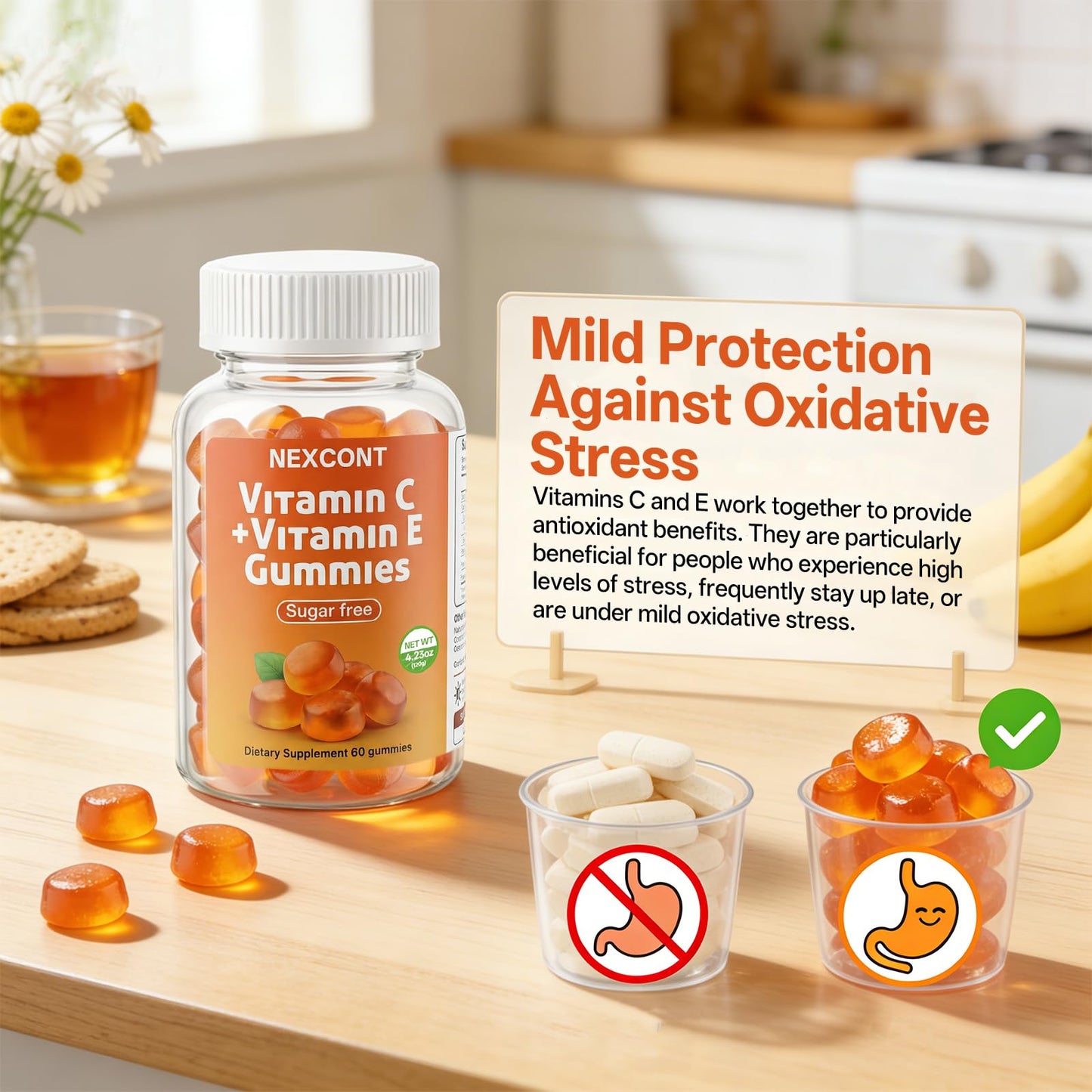 Oopeatol Vitamin C Gummies 60 Count