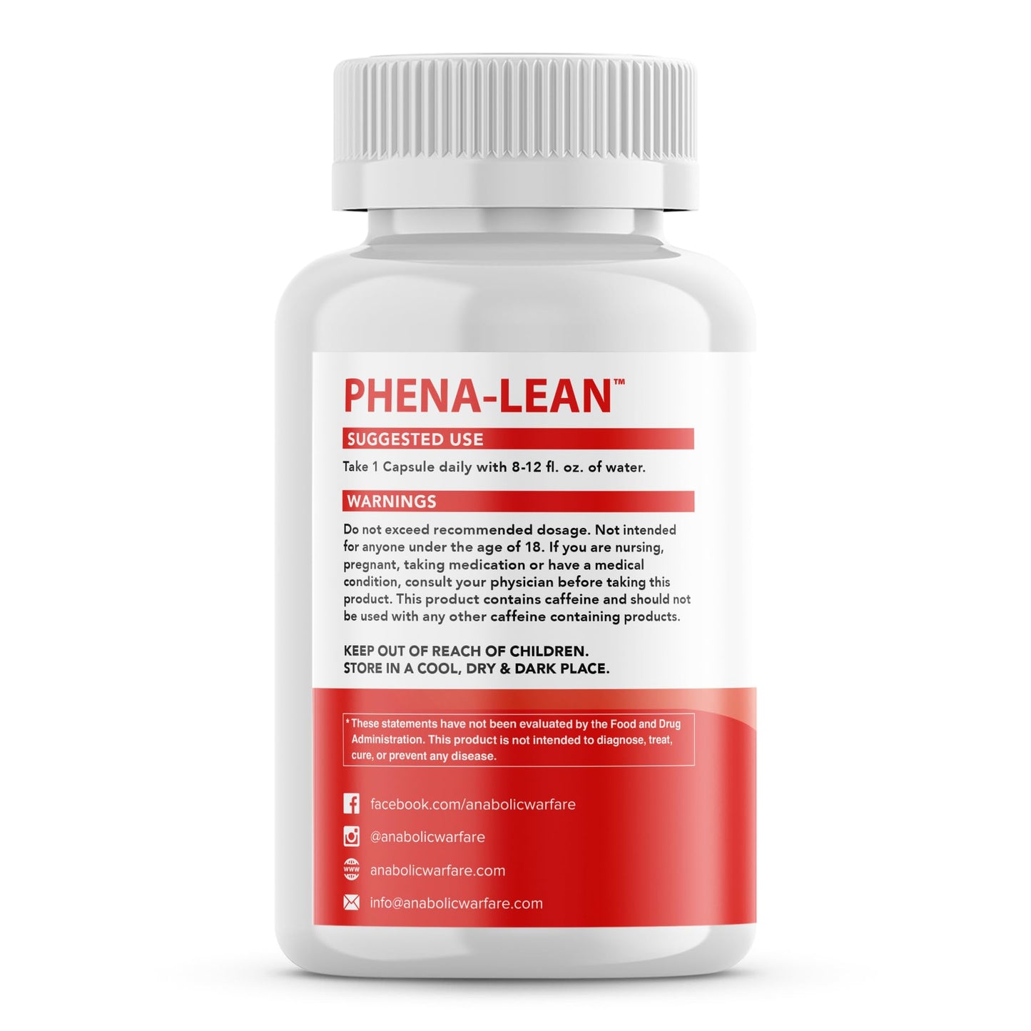 Anabolic Warfare Phena-Lean Premier Supplement from Thermogenic Body Composition – 60 Capsules