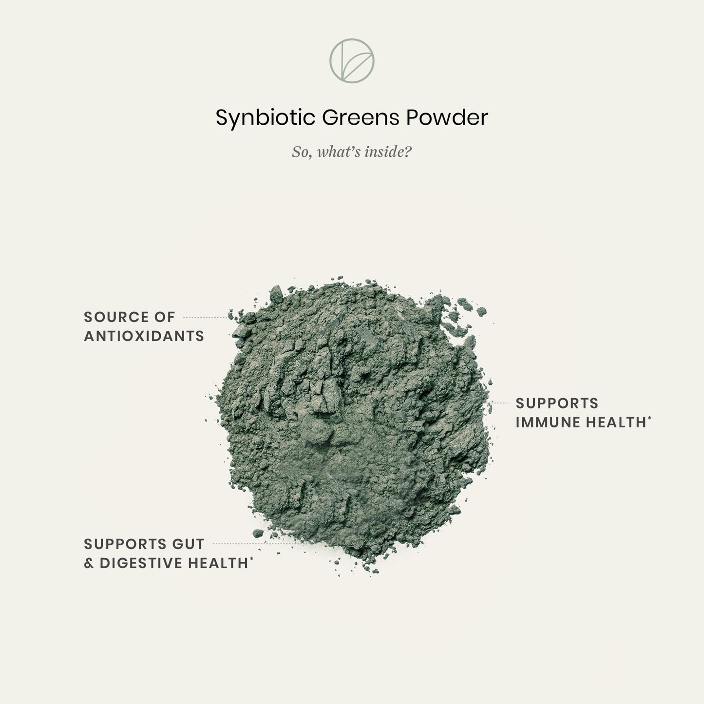Perelel Synbiotic Greens Powder, 30 Servings
