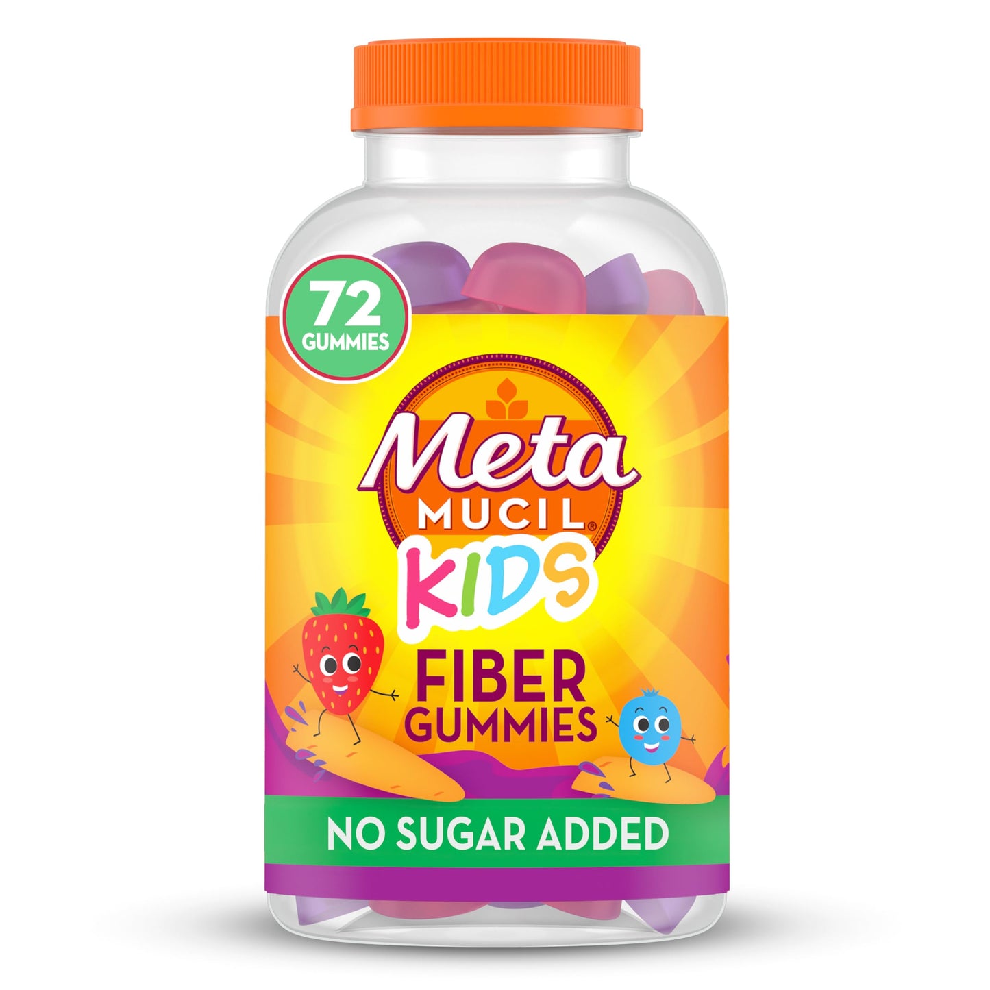 Metamucil Kids Fiber Supplement Gummy 72 Count