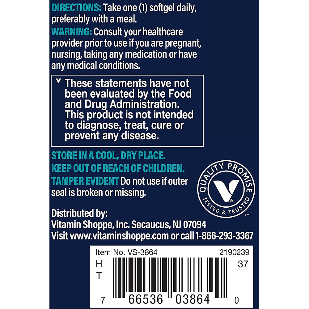 Vthrive Omega-3 with CoQ-10 Softgels 60 Count
