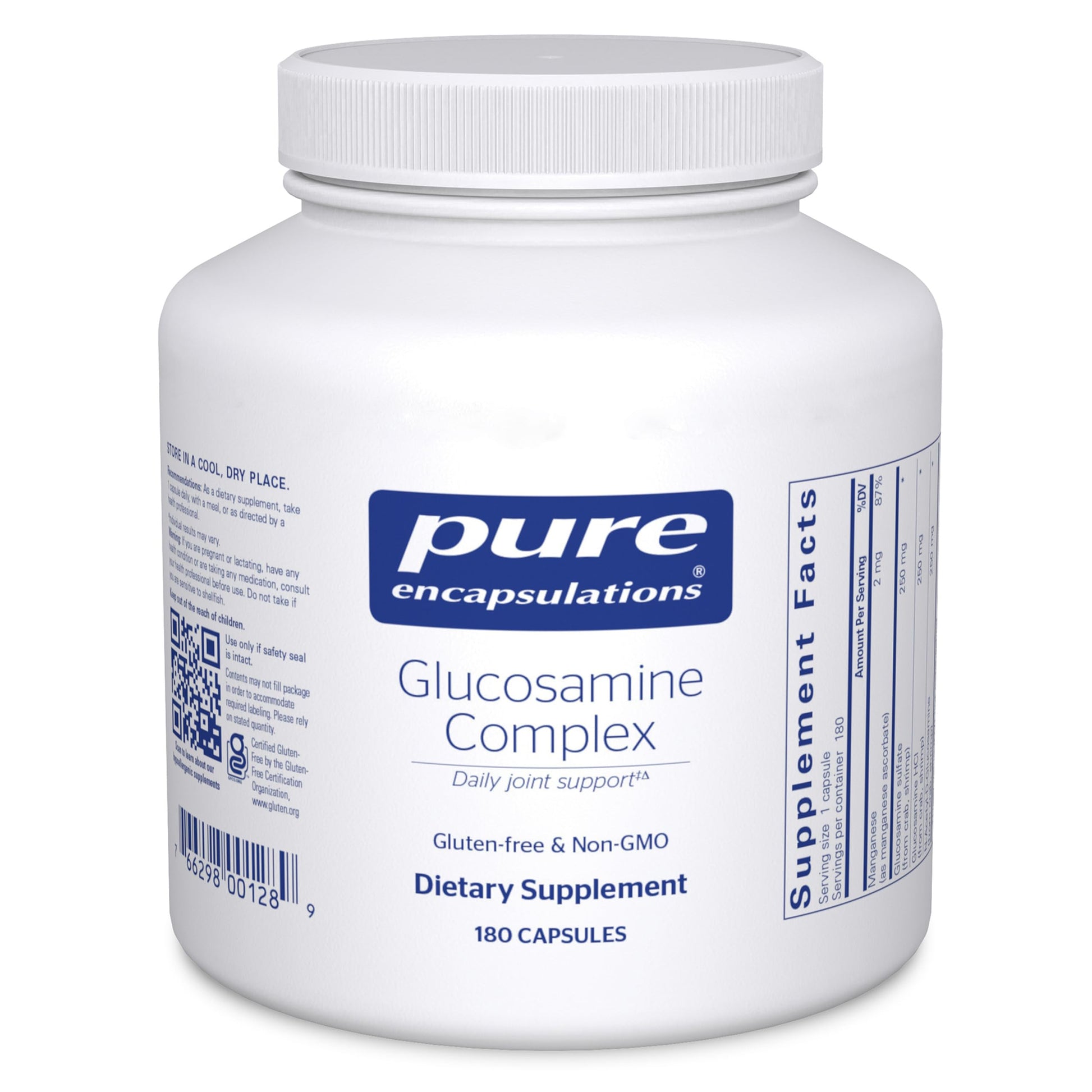Pure Encapsulations Glucosamine Complex with Manganese, 180 Capsules