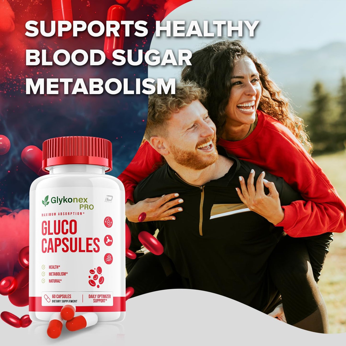 Indelo Glykonex Pro Capsules 60 Count
