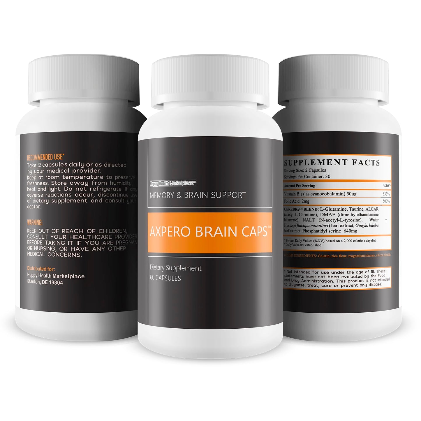 Happy Health Marketplace Axpero Brain Caps Capsule 60 Count